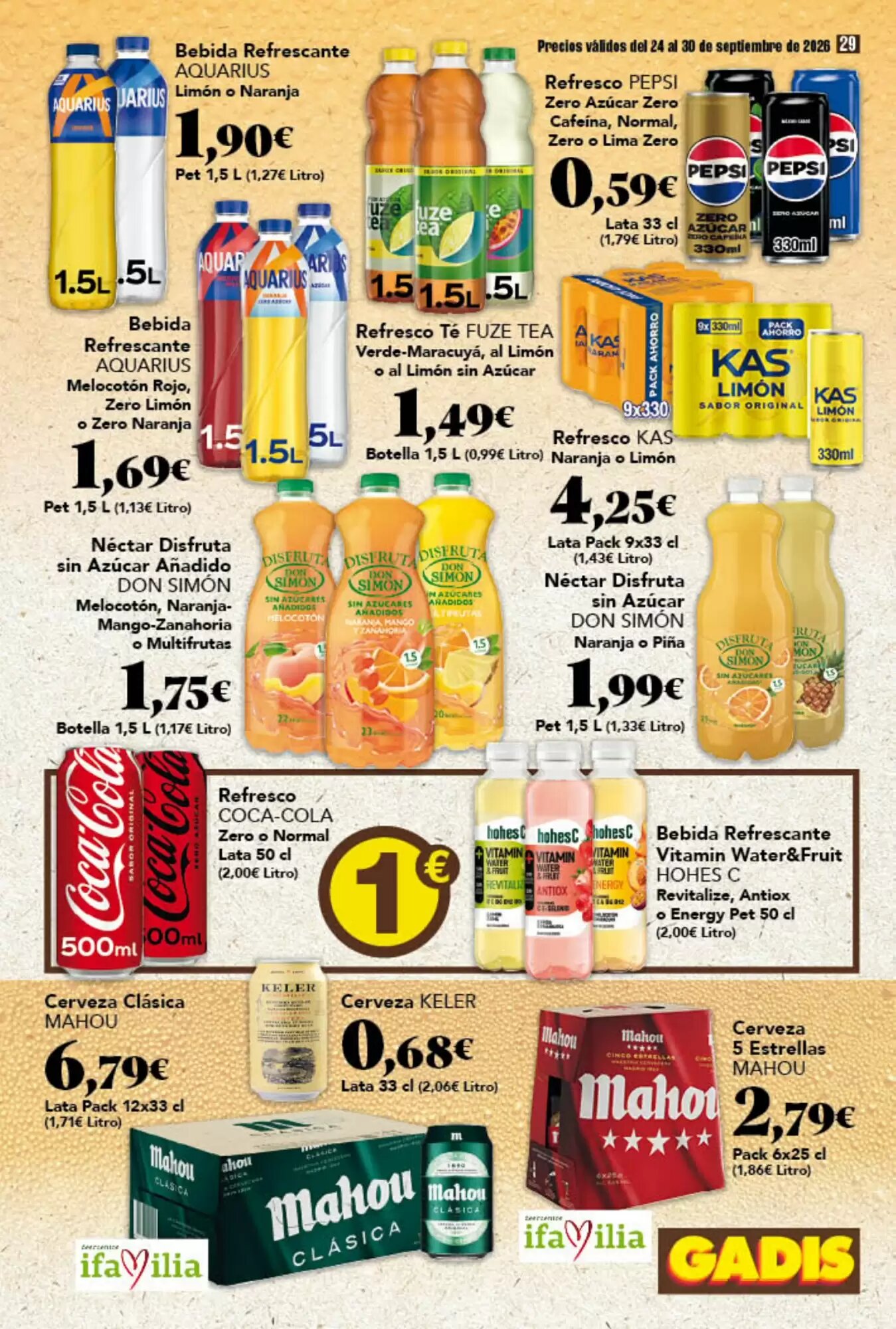 Folleto promocional de Gadis válido desde el 24/09/2026 - Página 29.