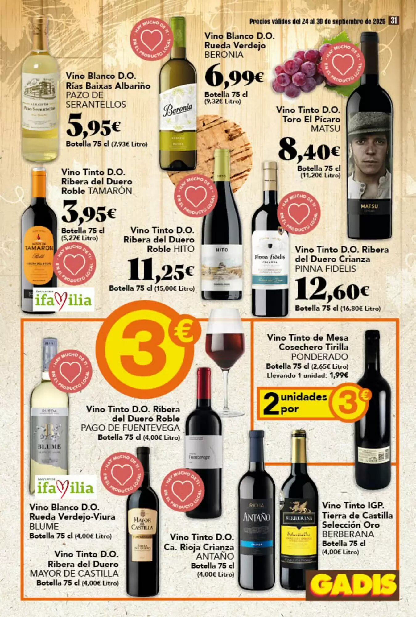Folleto promocional de Gadis válido desde el 24/09/2026 - Página 31.