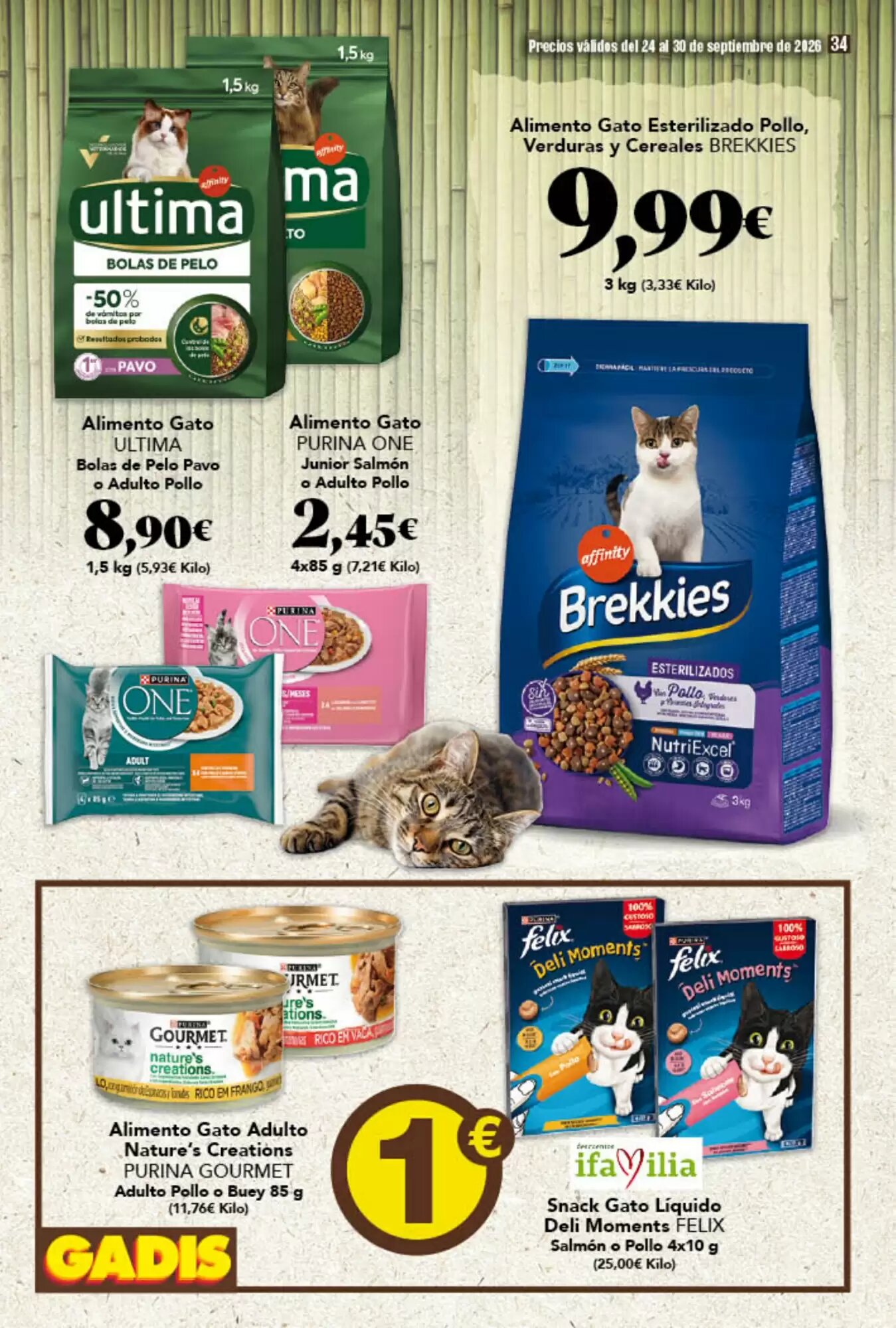 Folleto promocional de Gadis válido desde el 24/09/2026 - Página 34.