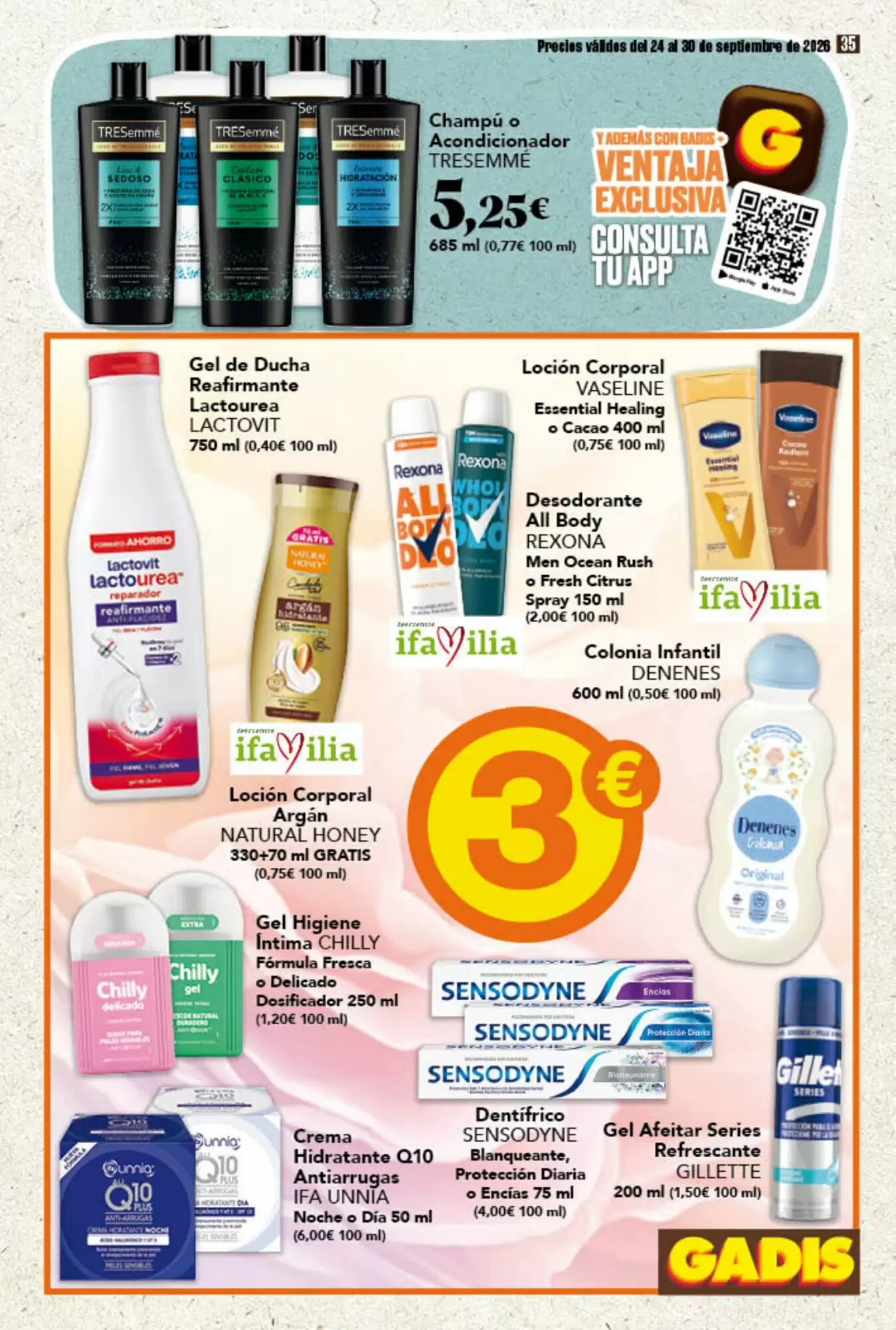 Folleto promocional de Gadis válido desde el 24/09/2026 - Página 35.