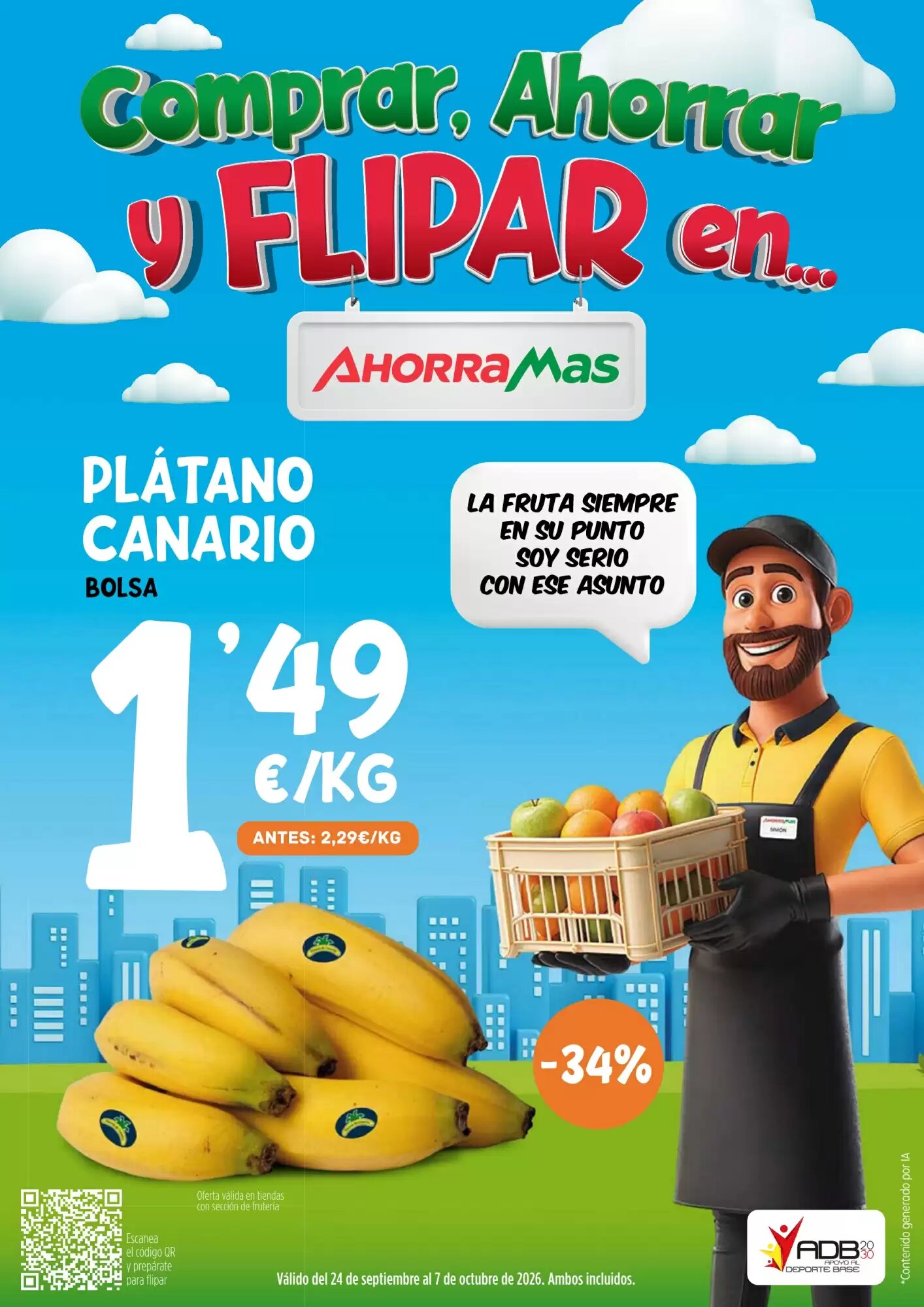 Folleto promocional de AhorraMas válido desde el 24/09/2026 - Página 1.