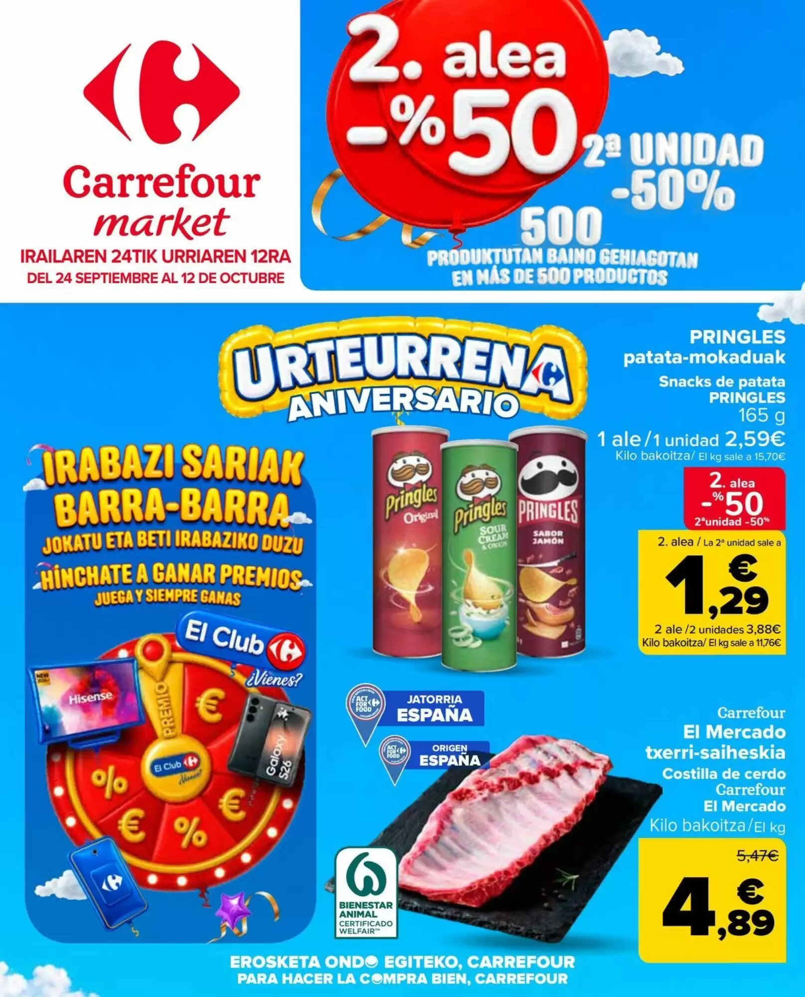 Folleto promocional de Carrefour Market válido desde el 24/09/2026 - Página 1.