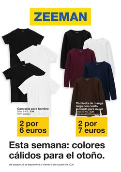 Folleto promocional de Zeeman válido desde el 26/09/2026