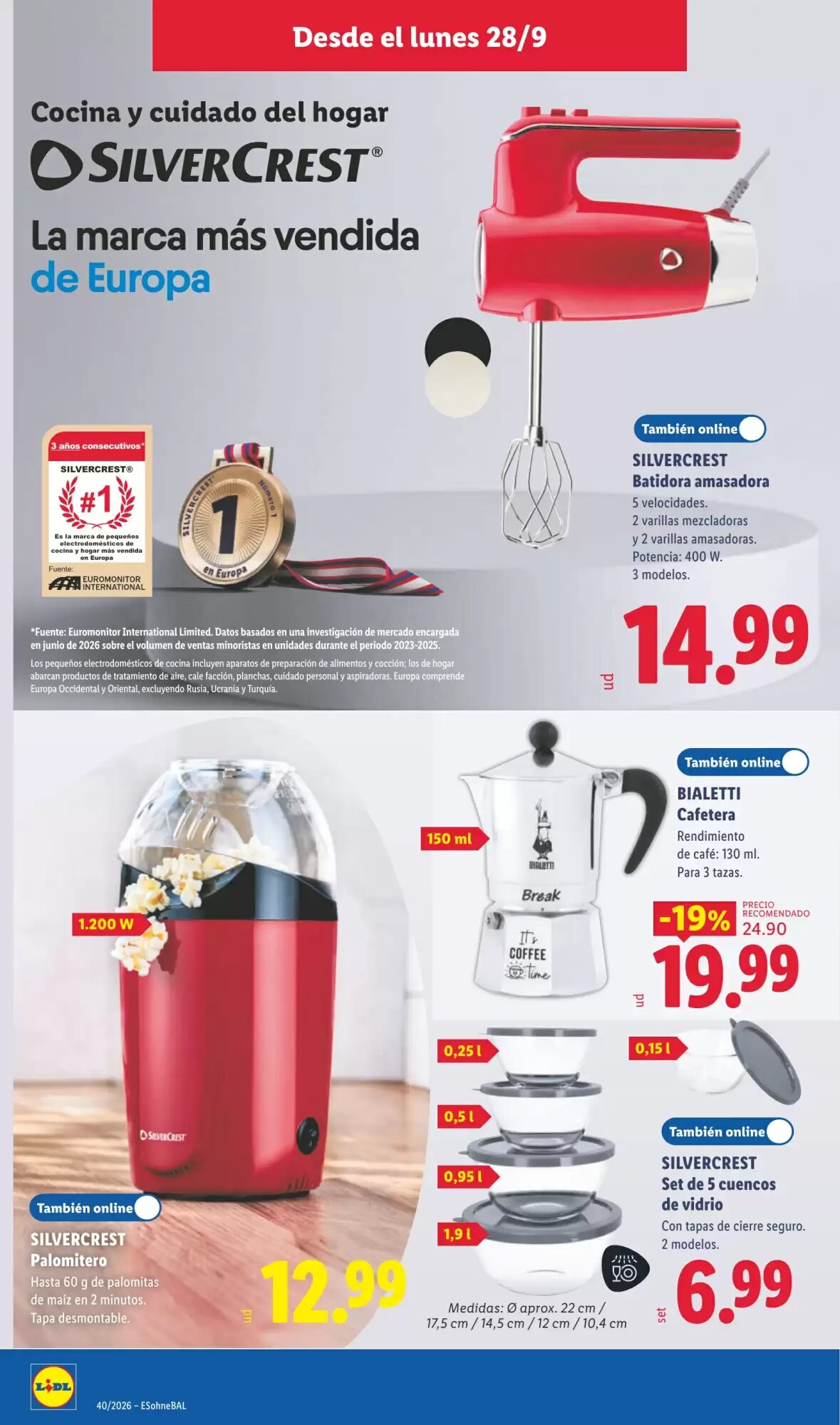 Folleto promocional de Lidl válido desde el 28/09/2026 - Página 14.