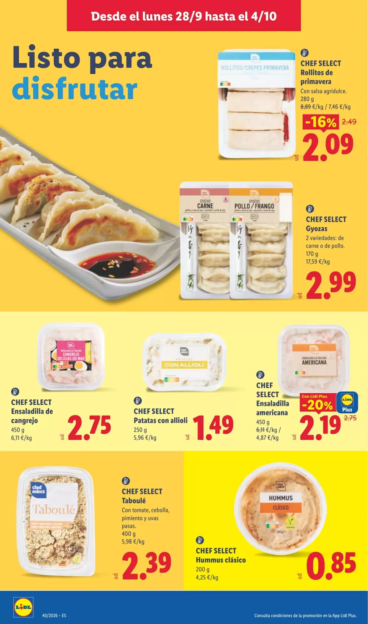 Folleto promocional de Lidl válido desde el 28/09/2026 - Página 14.