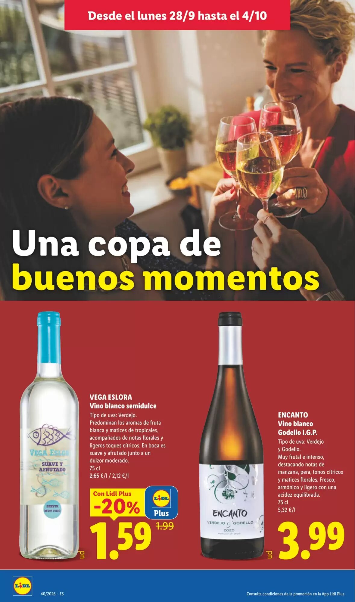 Folleto promocional de Lidl válido desde el 28/09/2026 - Página 20.