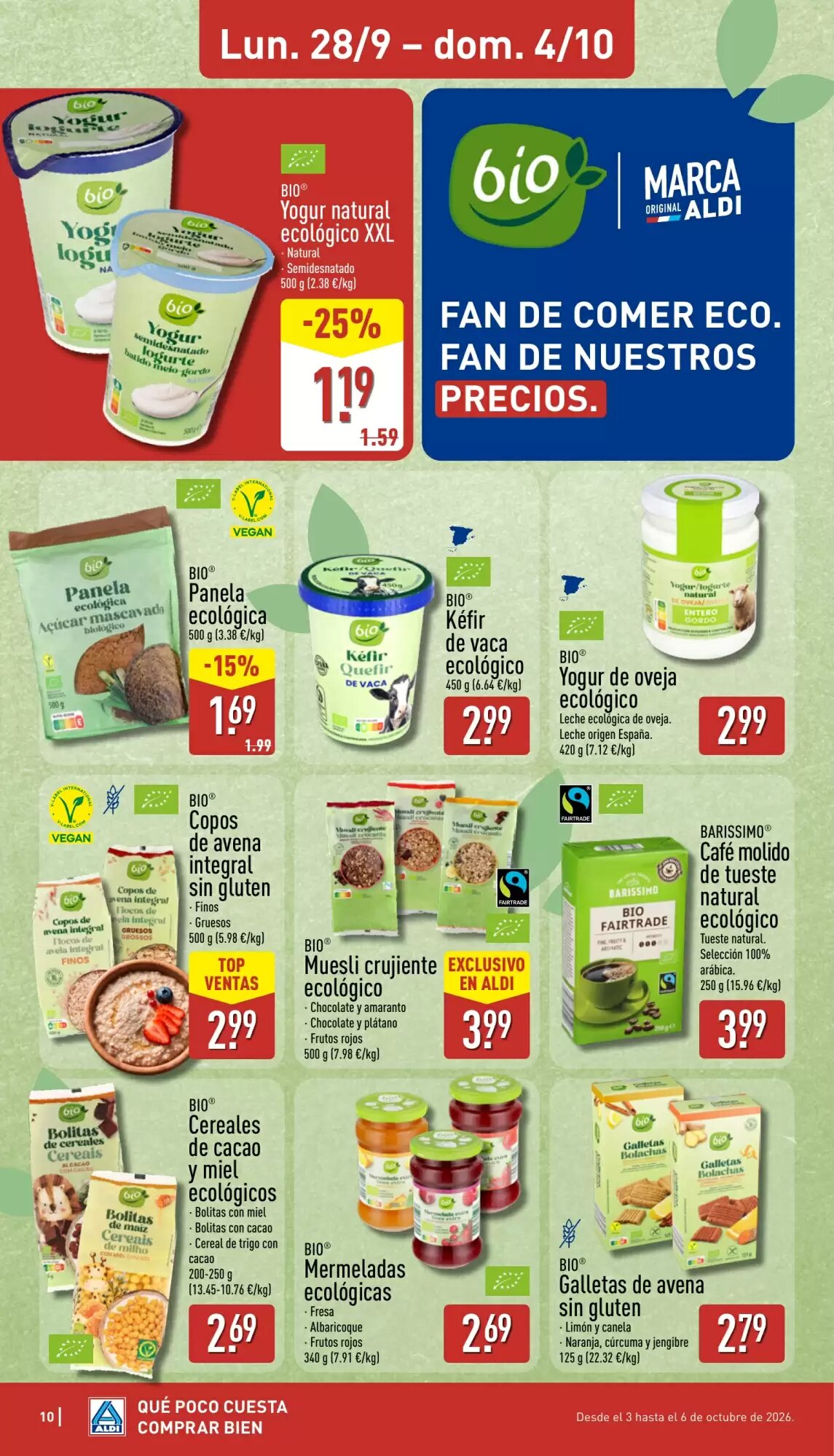 Folleto promocional de ALDI válido desde el 28/09/2026 - Página 10.