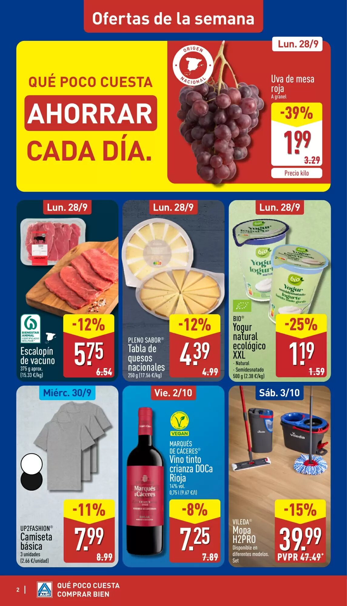 Folleto promocional de ALDI válido desde el 28/09/2026 - Página 2.