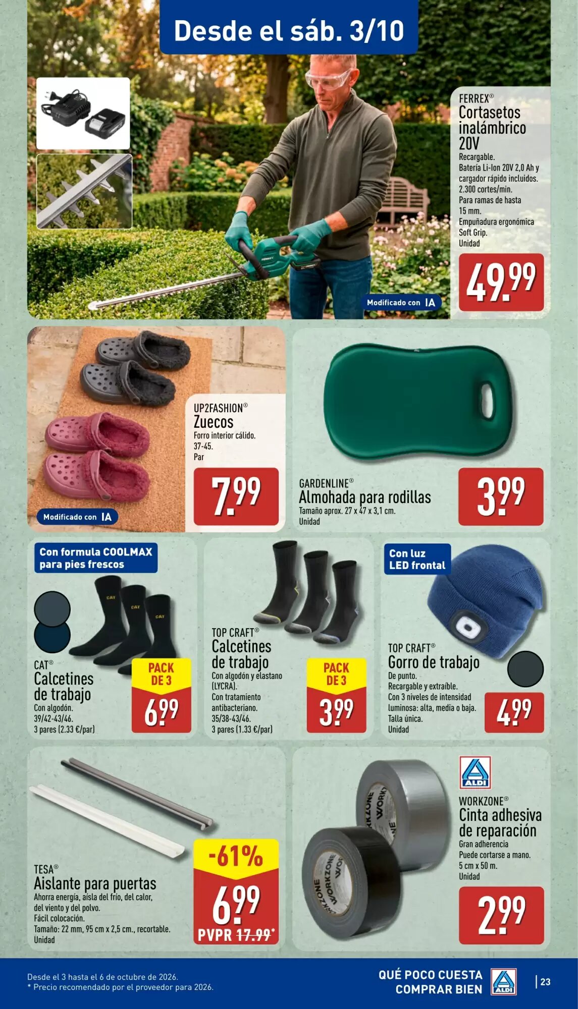 Folleto promocional de ALDI válido desde el 28/09/2026 - Página 23.