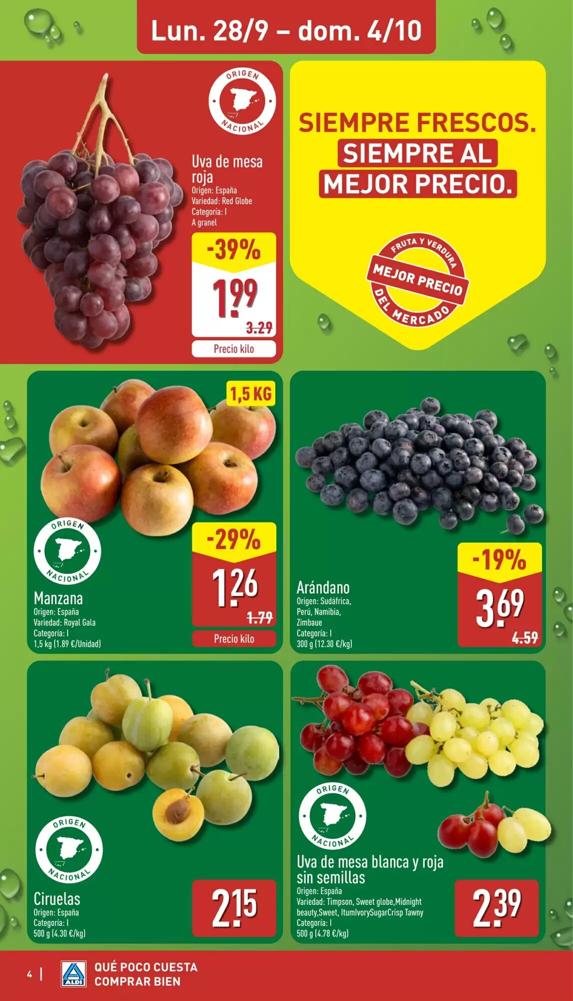 Folleto promocional de ALDI válido desde el 28/09/2026 - Página 4.