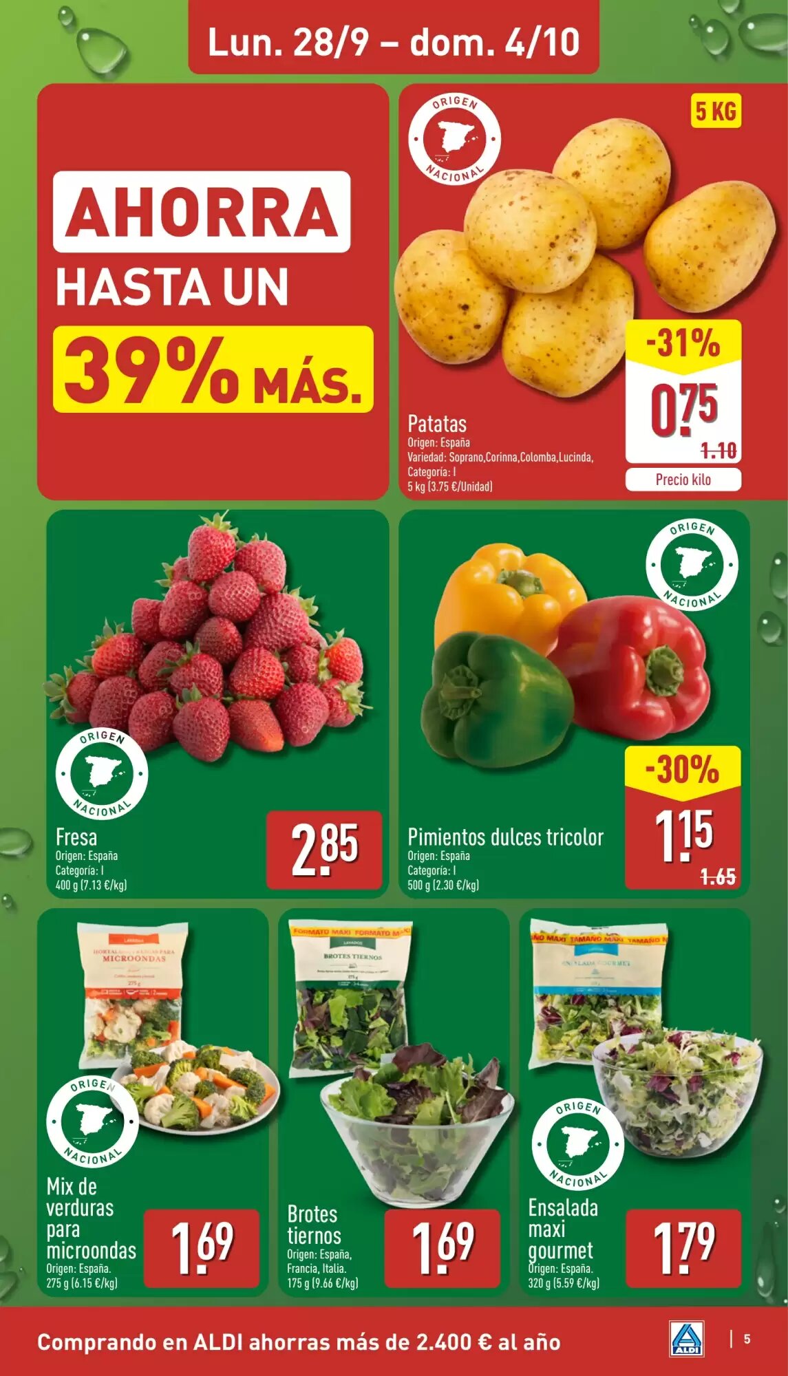 Folleto promocional de ALDI válido desde el 28/09/2026 - Página 5.