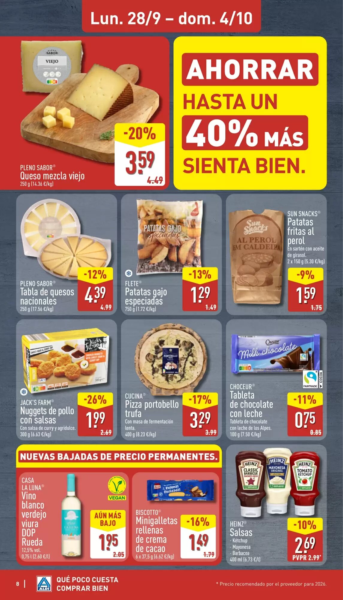 Folleto promocional de ALDI válido desde el 28/09/2026 - Página 8.