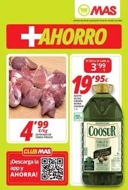 Folleto promocional de MAS válido desde el 28/09/2026