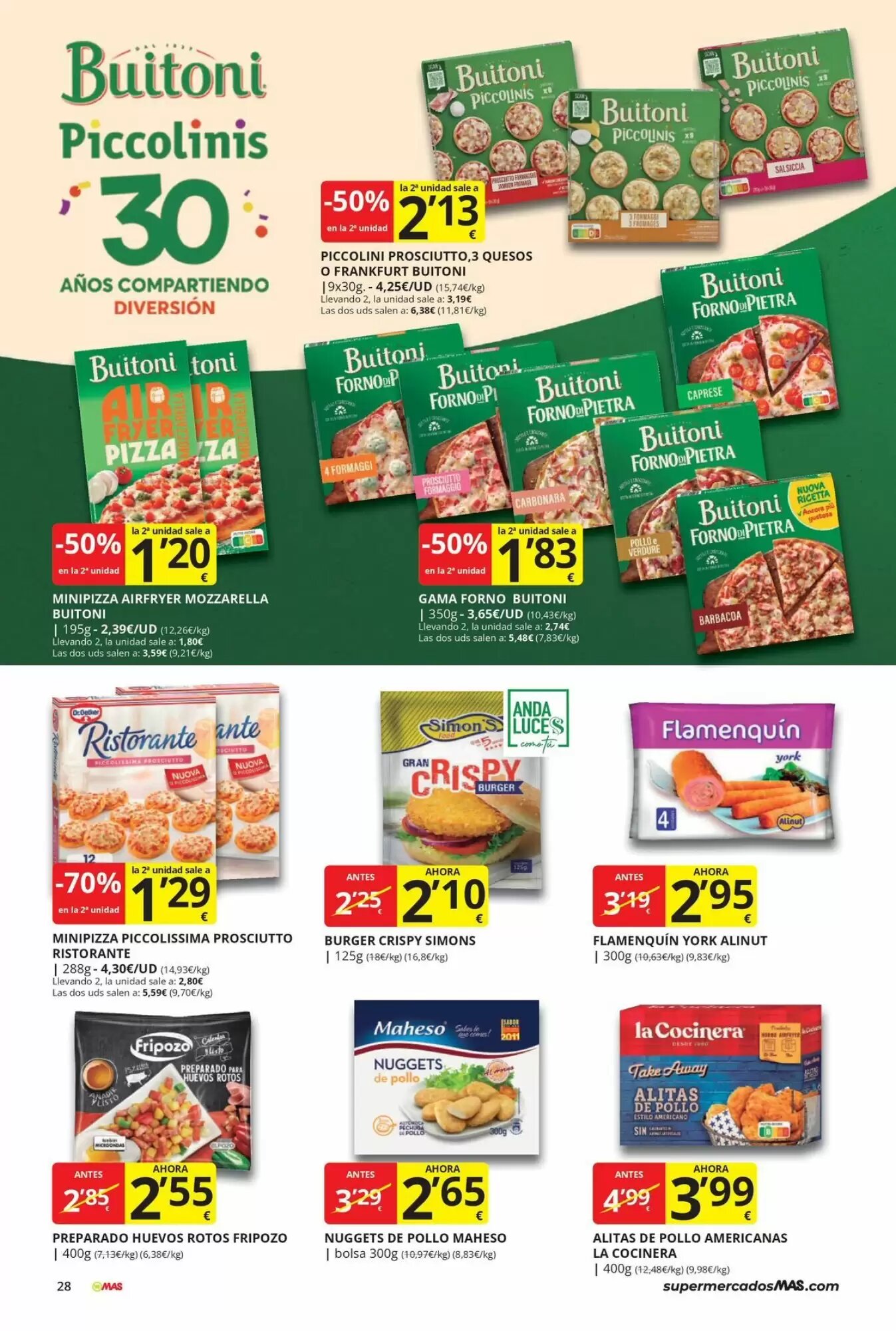 Folleto promocional de MAS válido desde el 28/09/2026 - Página 28.