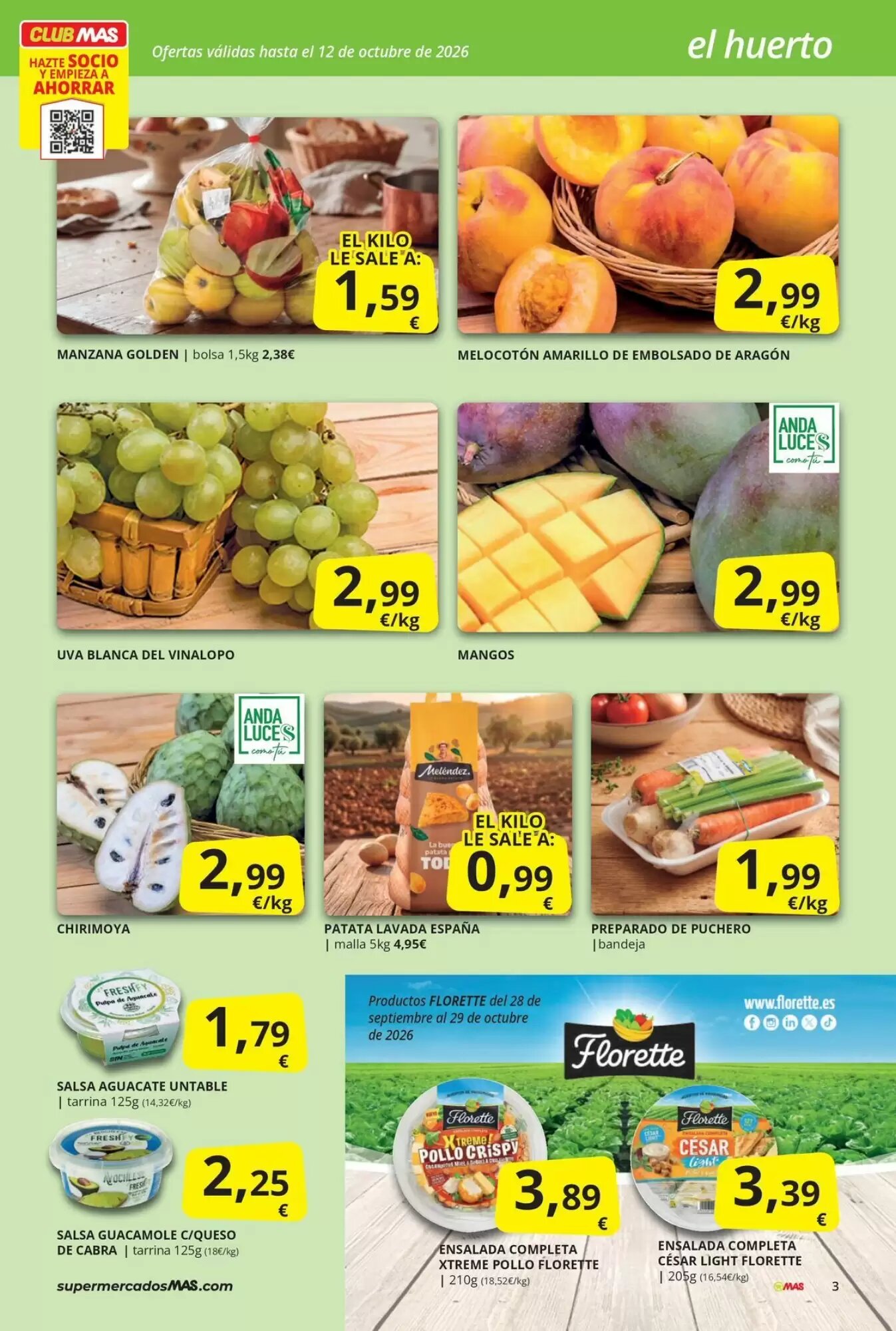 Folleto promocional de MAS válido desde el 28/09/2026 - Página 3.
