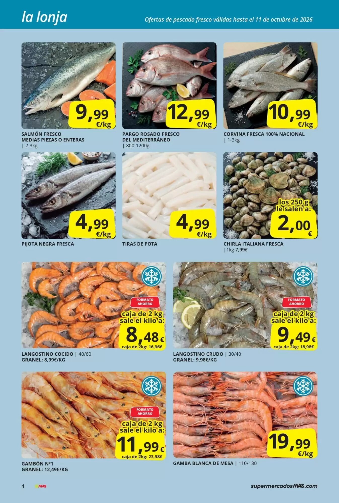 Folleto promocional de MAS válido desde el 28/09/2026 - Página 4.