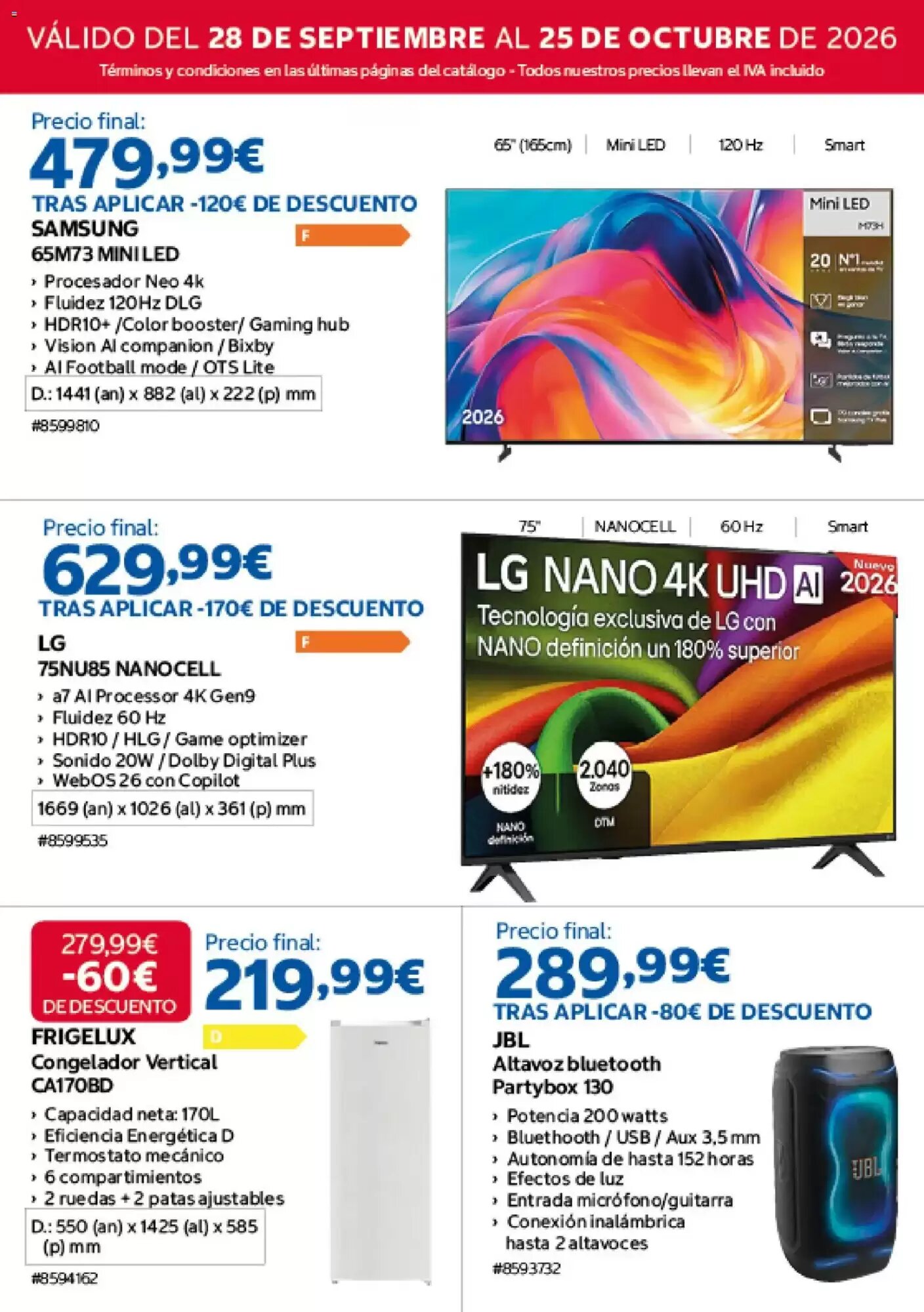 Folleto promocional de Costco válido desde el 28/09/2026 - Página 2.