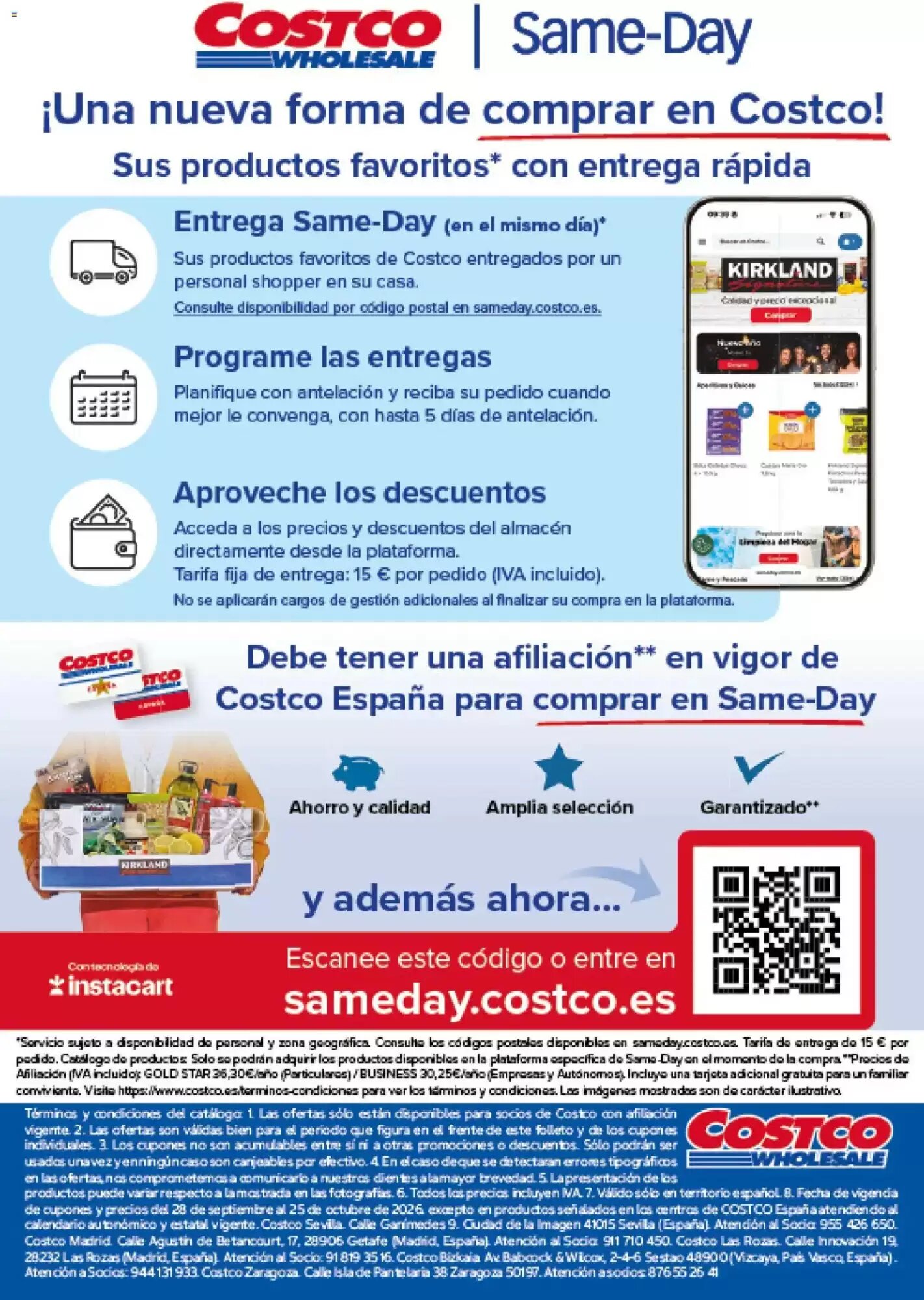 Folleto promocional de Costco válido desde el 28/09/2026 - Página 20.