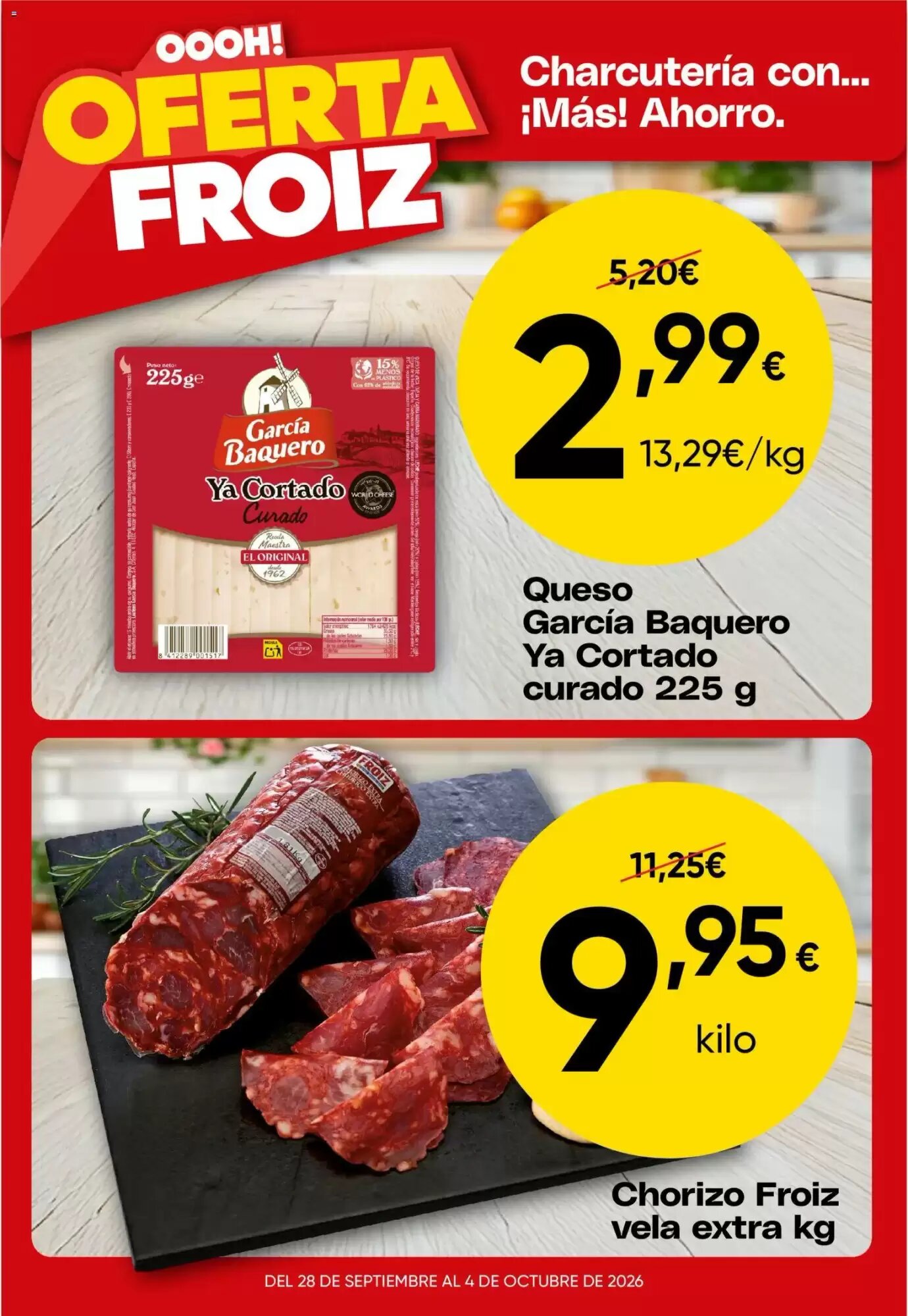 Folleto promocional de FROIZ válido desde el 28/09/2026 - Página 3.