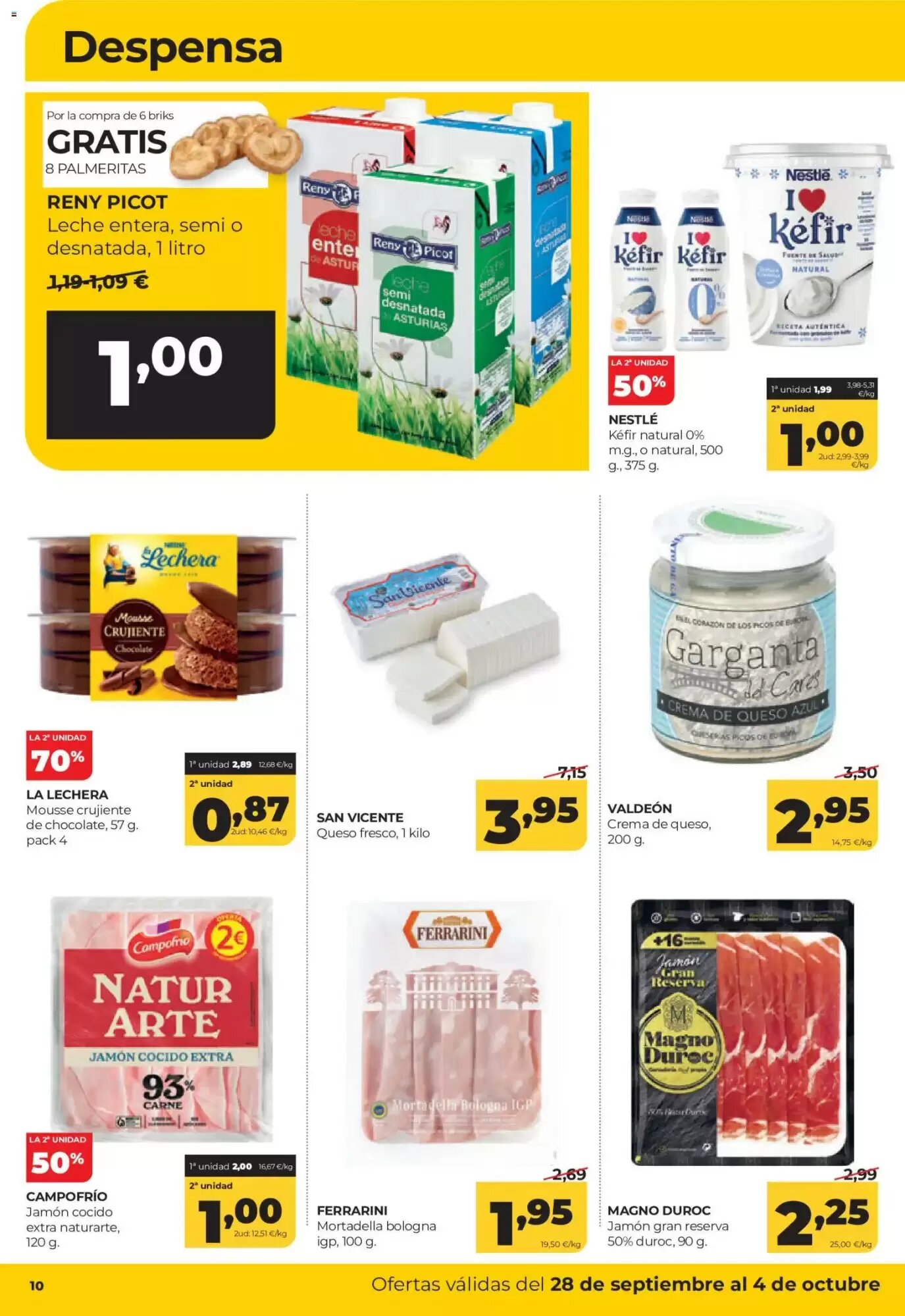 Folleto promocional de Alimerka válido desde el 28/09/2026 - Página 10.