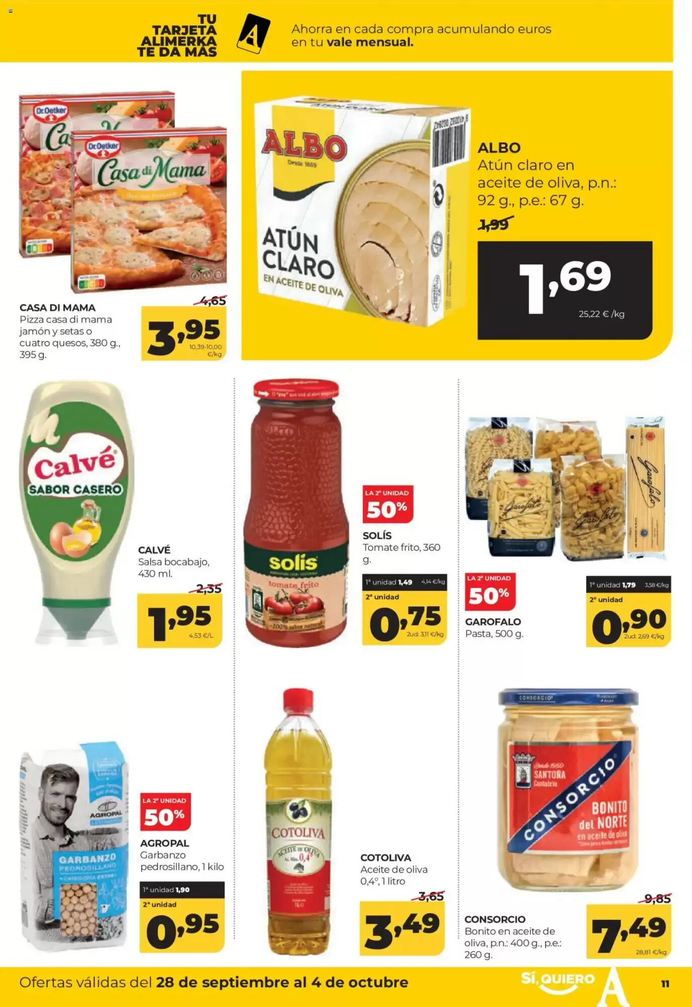 Folleto promocional de Alimerka válido desde el 28/09/2026 - Página 11.