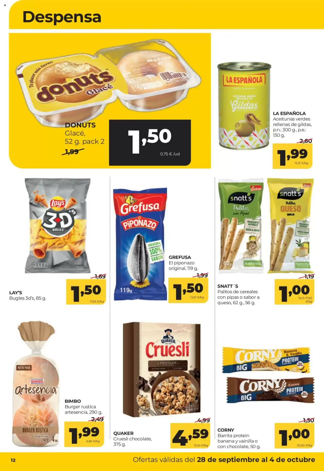 Folleto promocional de Alimerka válido desde el 28/09/2026 - Página 12.