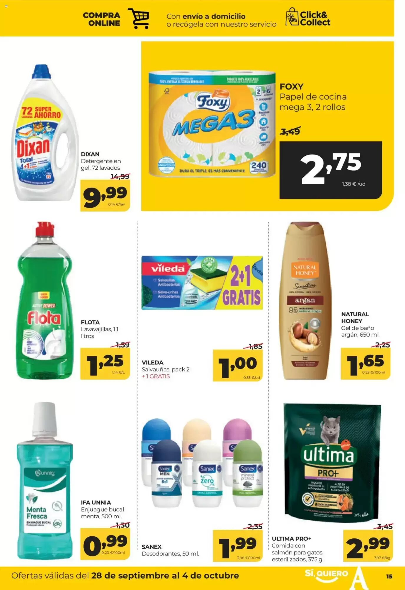 Folleto promocional de Alimerka válido desde el 28/09/2026 - Página 15.