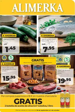 Folleto promocional de Alimerka válido desde el 28/09/2026
