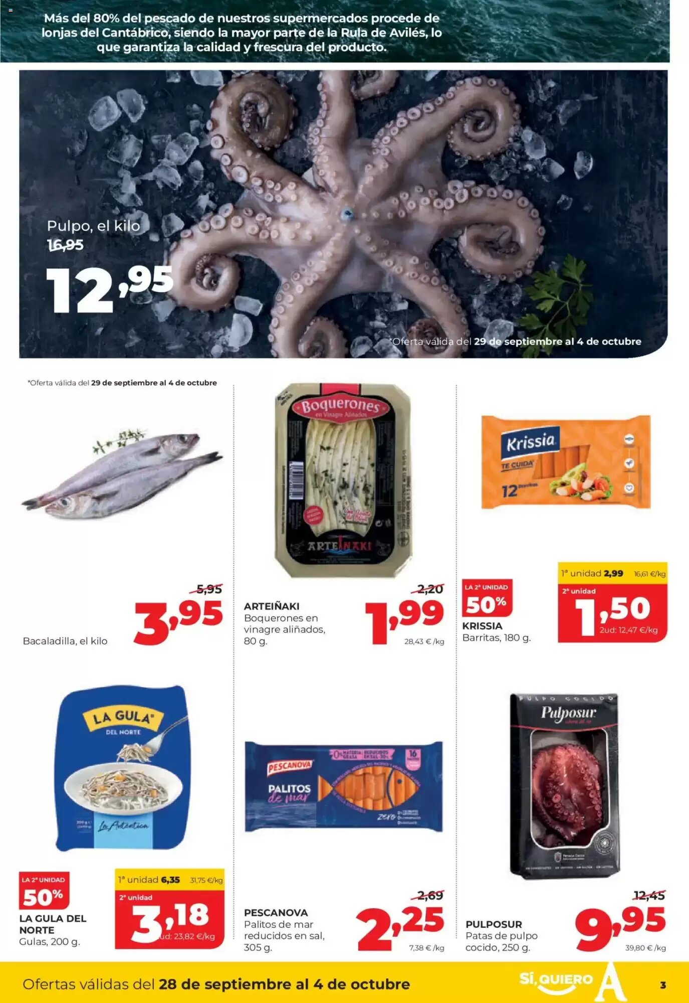 Folleto promocional de Alimerka válido desde el 28/09/2026 - Página 3.