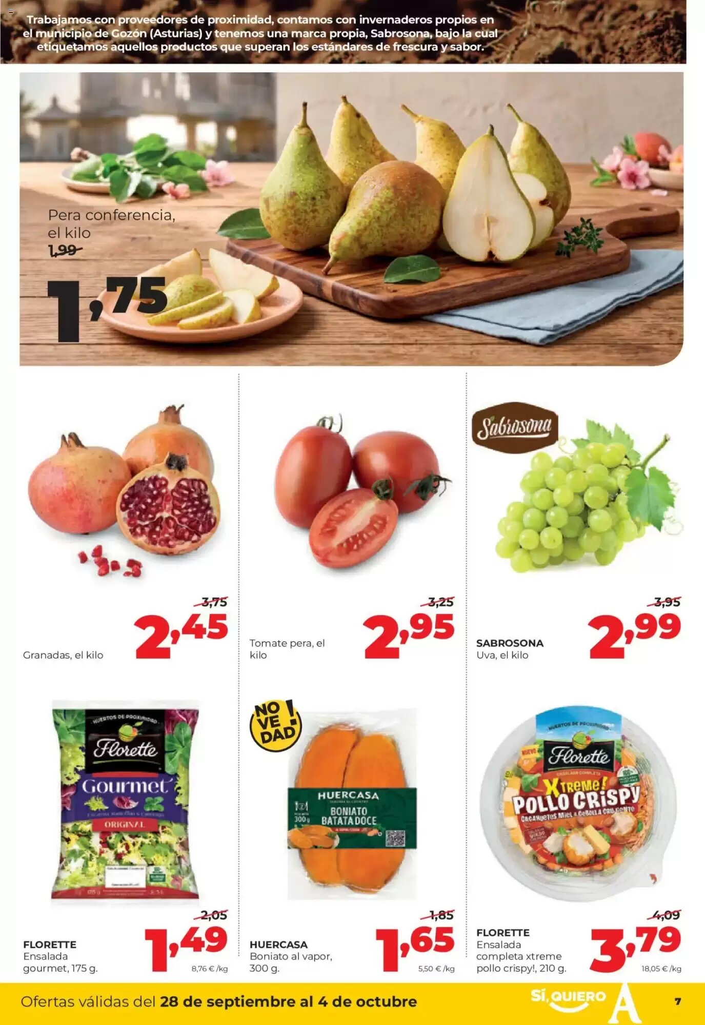 Folleto promocional de Alimerka válido desde el 28/09/2026 - Página 7.