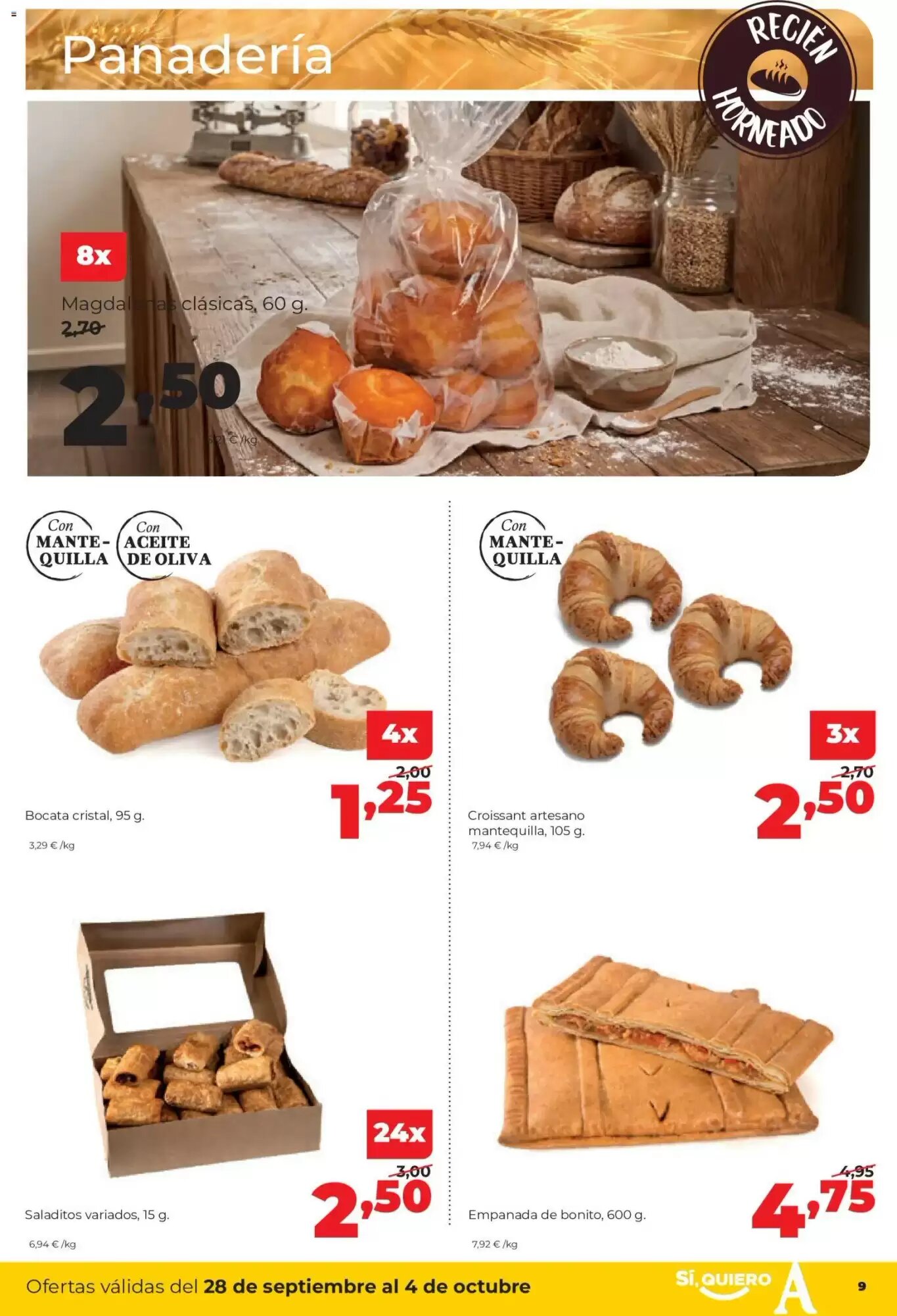 Folleto promocional de Alimerka válido desde el 28/09/2026 - Página 9.