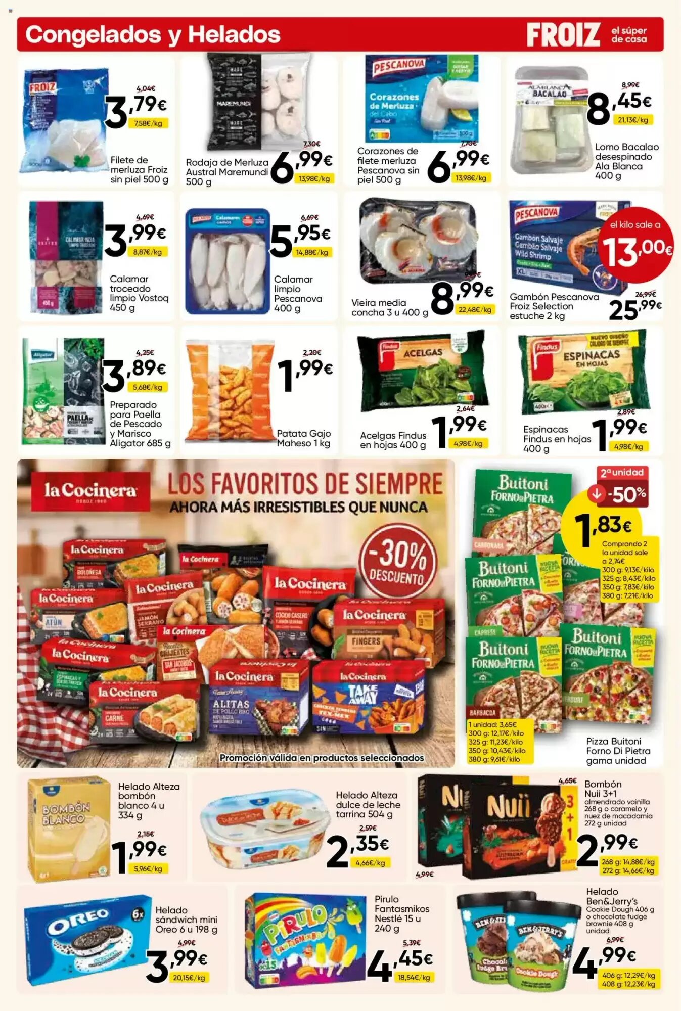 Folleto promocional de FROIZ válido desde el 30/09/2026 - Página 4.