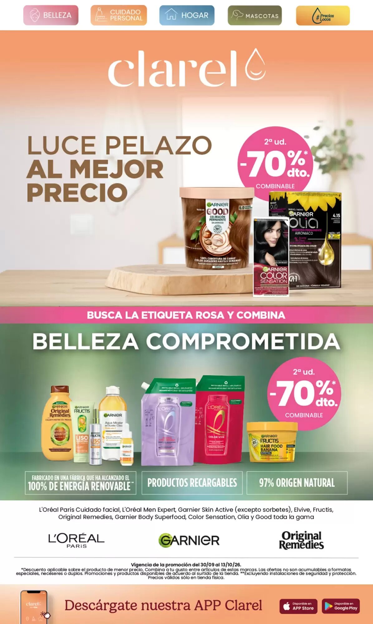 Folleto promocional de Clarel válido desde el 30/09/2026 - Página 1.