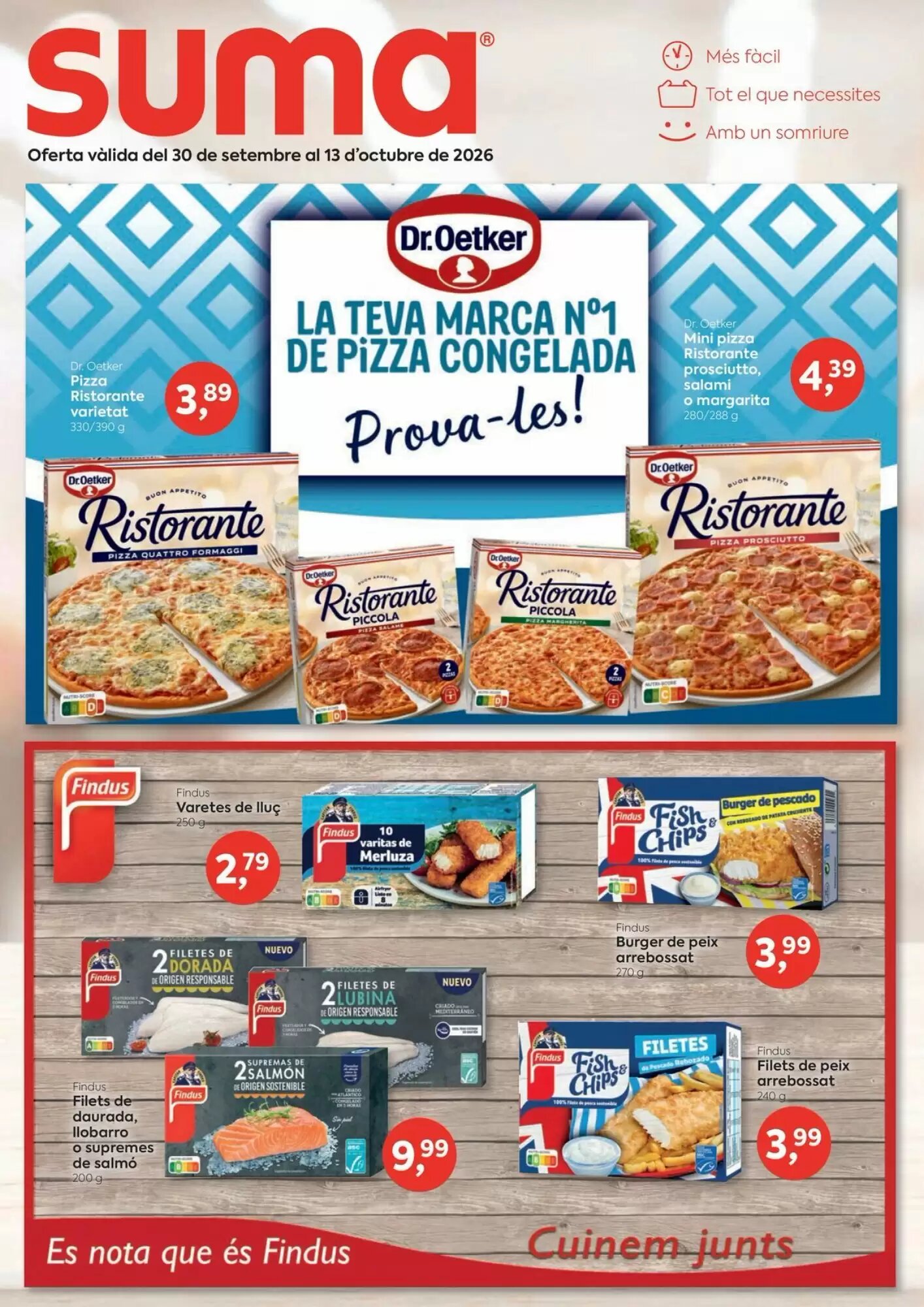 Folleto promocional de Suma Supermercados válido desde el 30/09/2026 - Página 1.