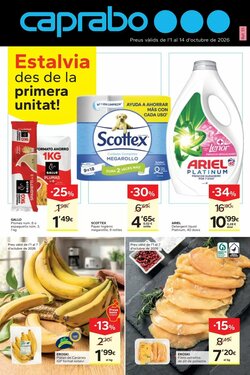 Folleto promocional de Caprabo válido desde el 01/10/2026