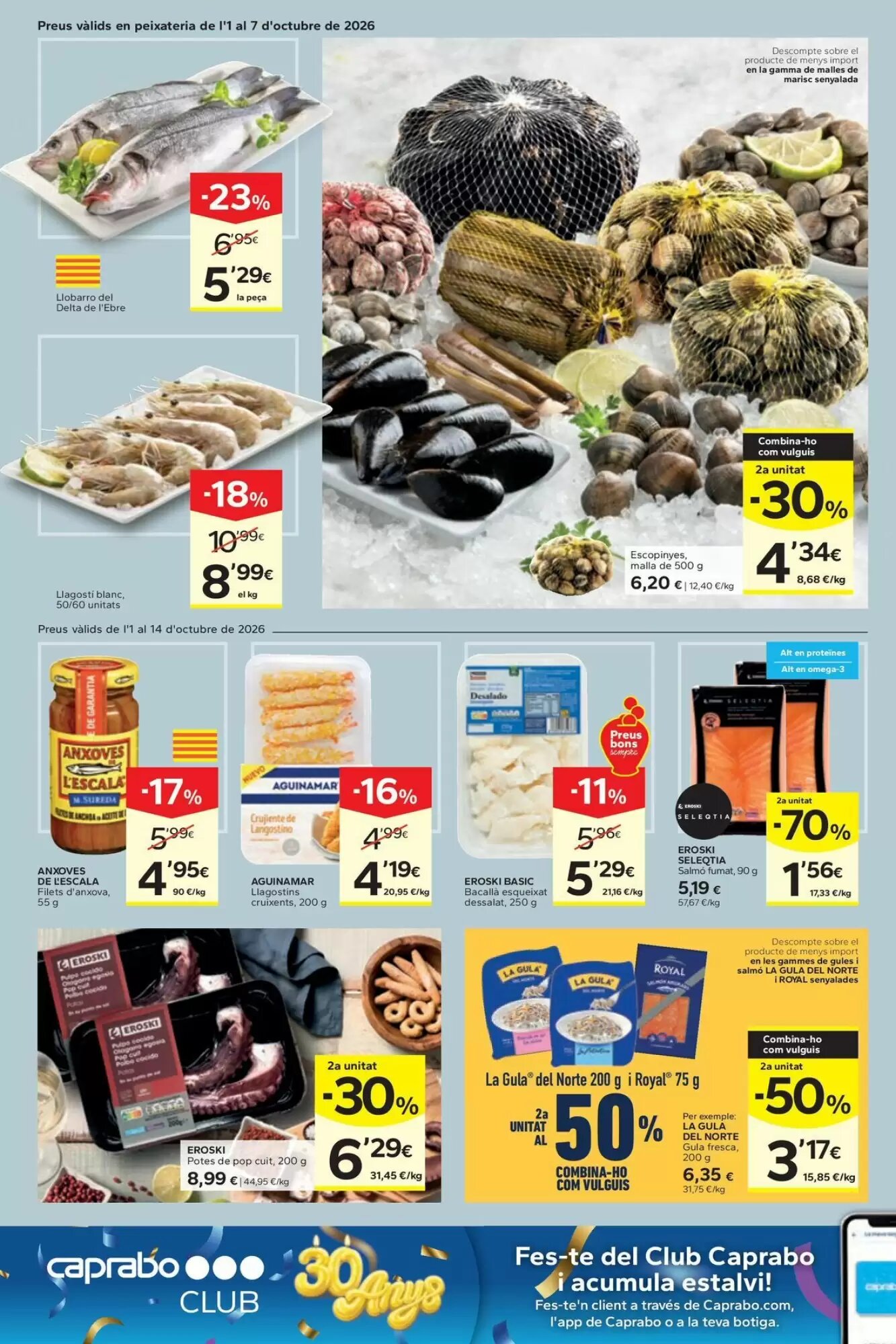 Folleto promocional de Caprabo válido desde el 01/10/2026 - Página 4.