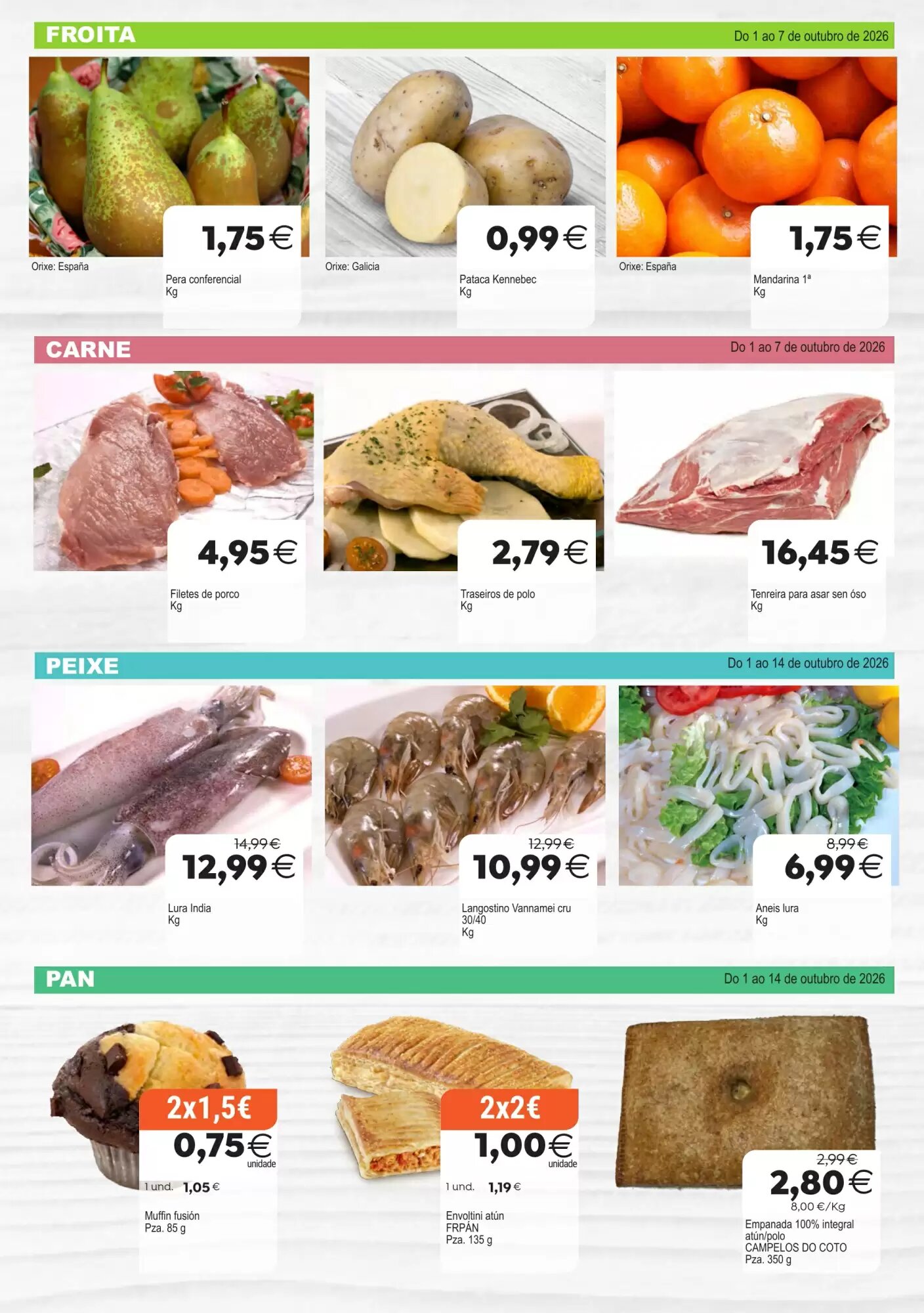 Folleto promocional de Plenus Supermercados válido desde el 01/10/2026 - Página 2.