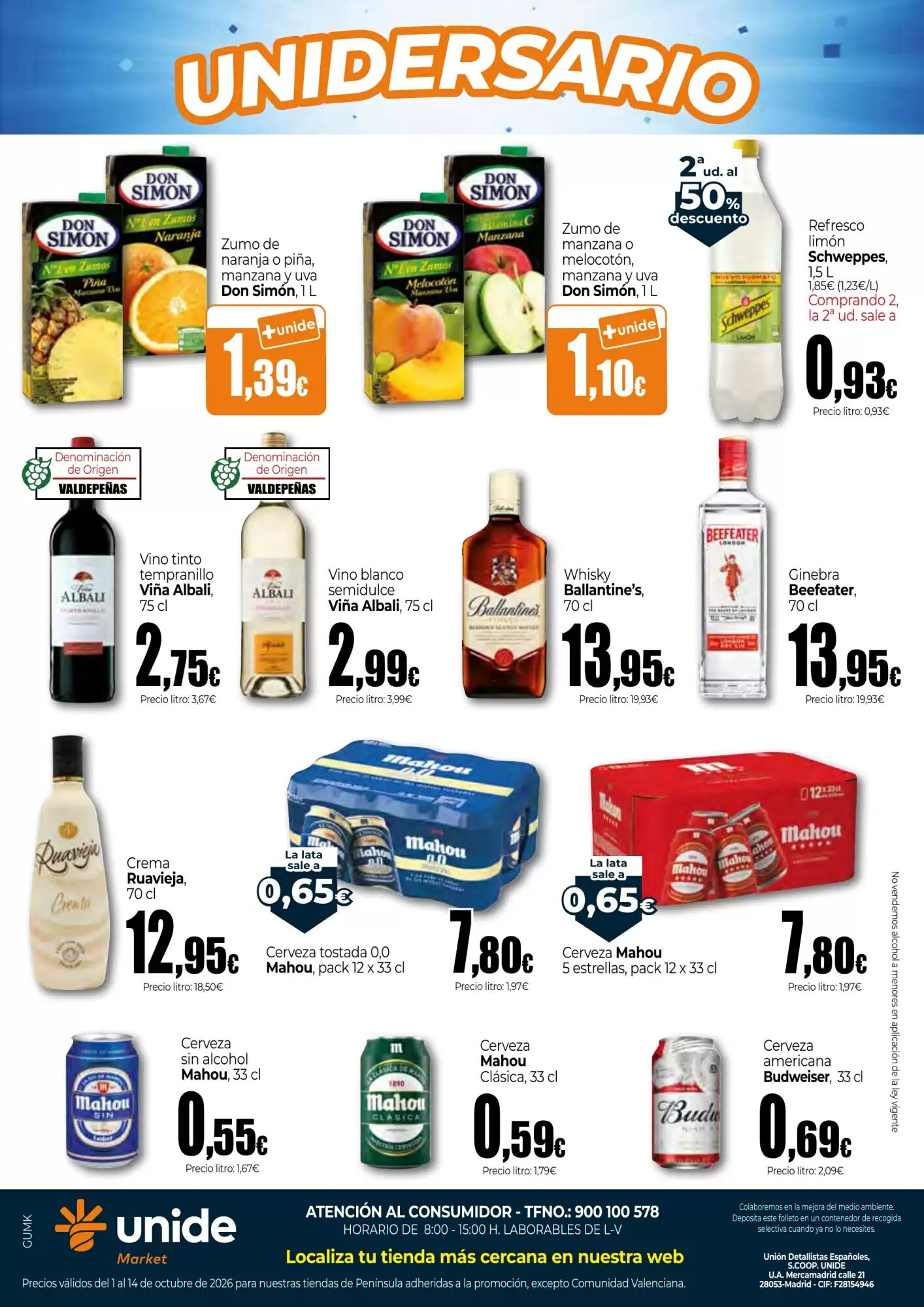 Folleto promocional de Unide Market válido desde el 01/10/2026 - Página 13.