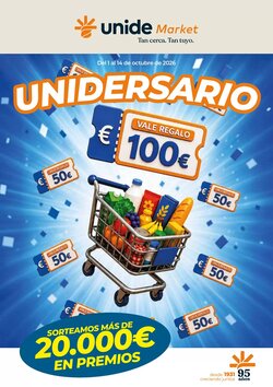 Folleto promocional de Unide Market válido desde el 01/10/2026
