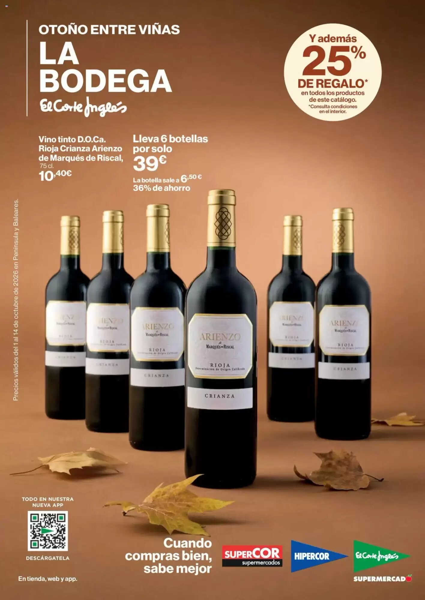 Folleto promocional de Hipercor válido desde el 01/10/2026 - Página 1.