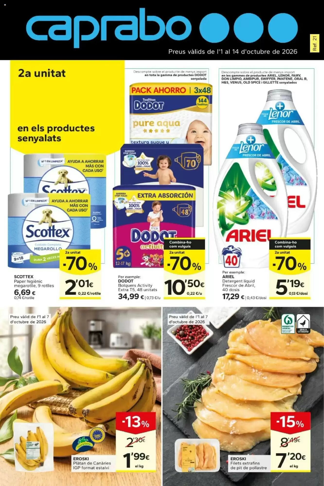Folleto promocional de Caprabo válido desde el 01/10/2026 - Página 1.