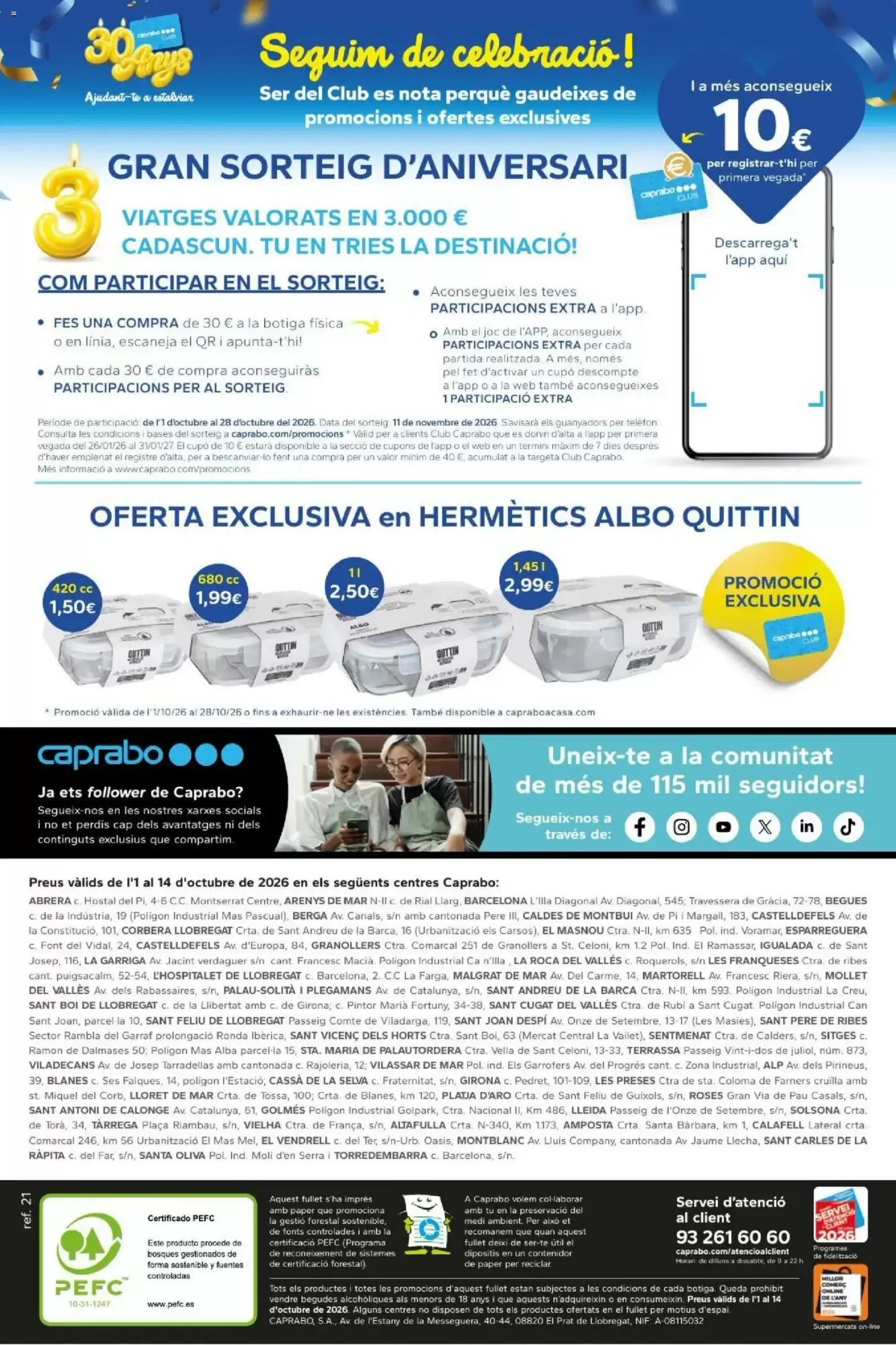 Folleto promocional de Caprabo válido desde el 01/10/2026 - Página 24.