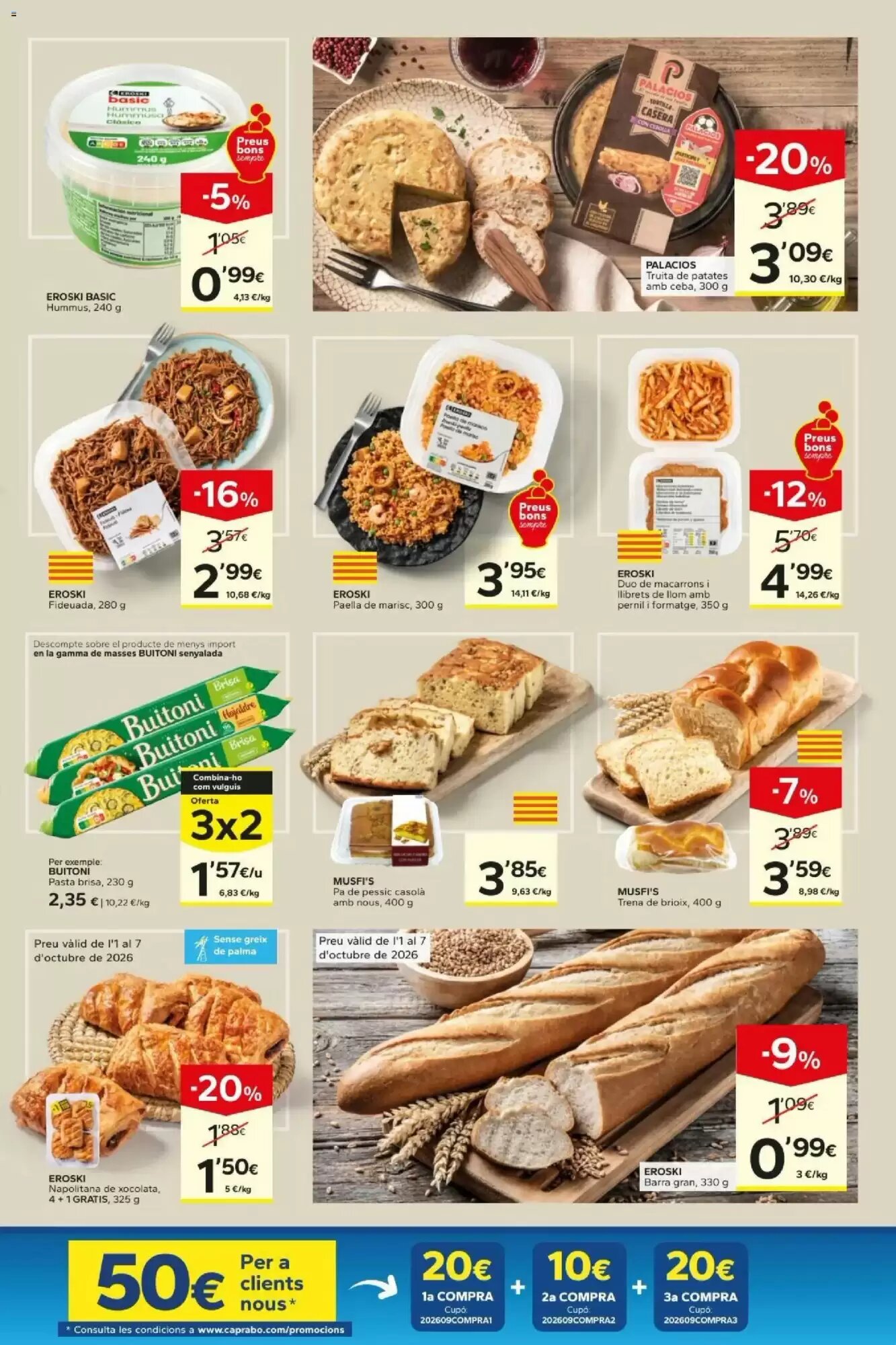 Folleto promocional de Caprabo válido desde el 01/10/2026 - Página 3.