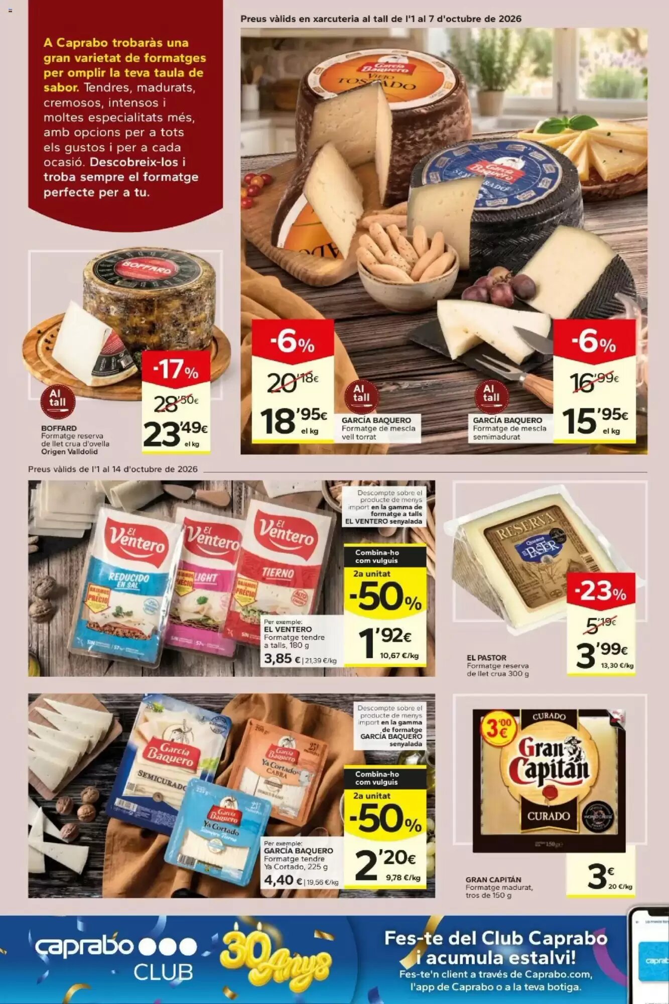 Folleto promocional de Caprabo válido desde el 01/10/2026 - Página 8.