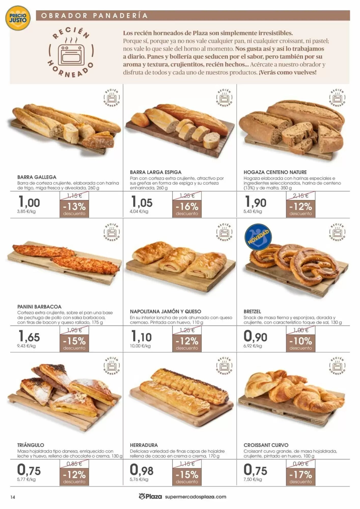 Folleto promocional de Supermercados Plaza válido desde el 01/10/2026 - Página 14.