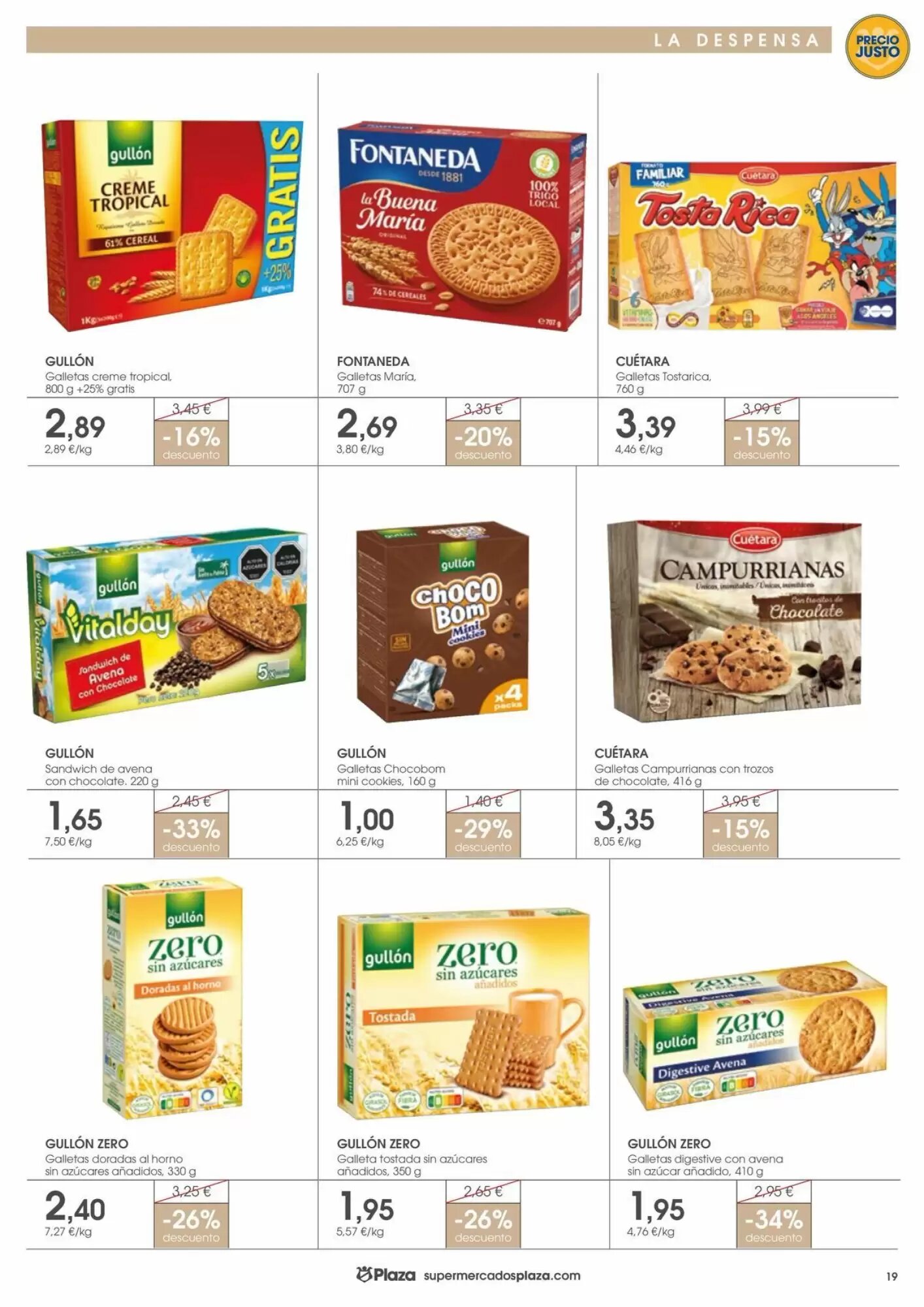 Folleto promocional de Supermercados Plaza válido desde el 01/10/2026 - Página 19.
