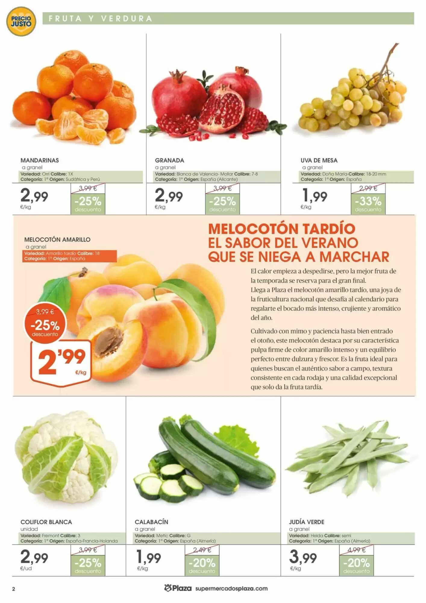 Folleto promocional de Supermercados Plaza válido desde el 01/10/2026 - Página 2.