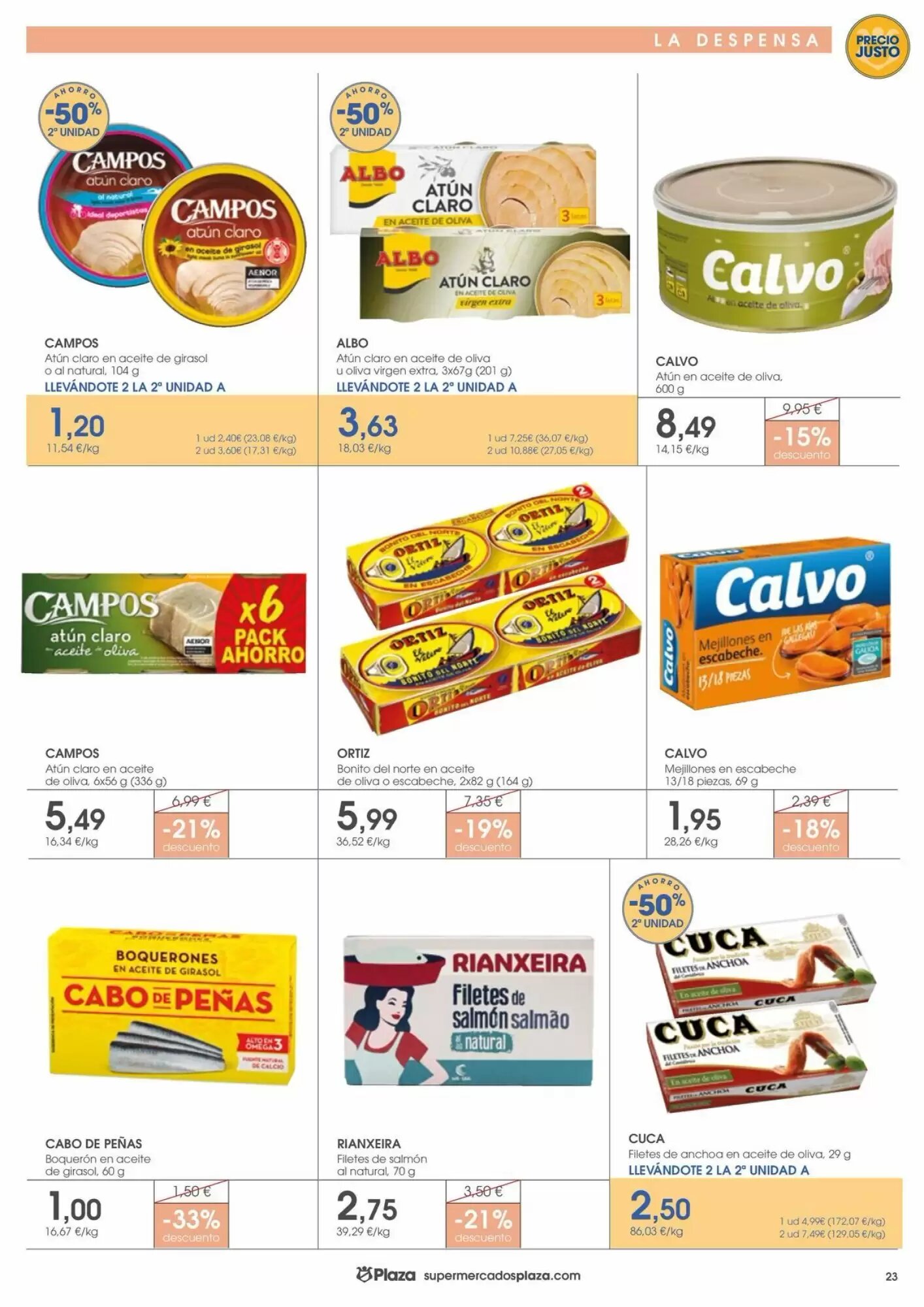 Folleto promocional de Supermercados Plaza válido desde el 01/10/2026 - Página 23.