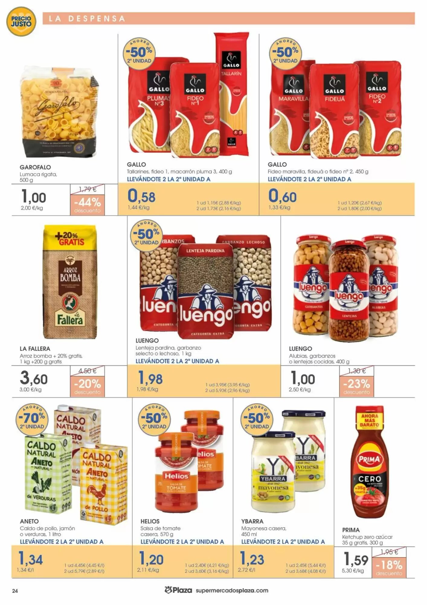 Folleto promocional de Supermercados Plaza válido desde el 01/10/2026 - Página 24.