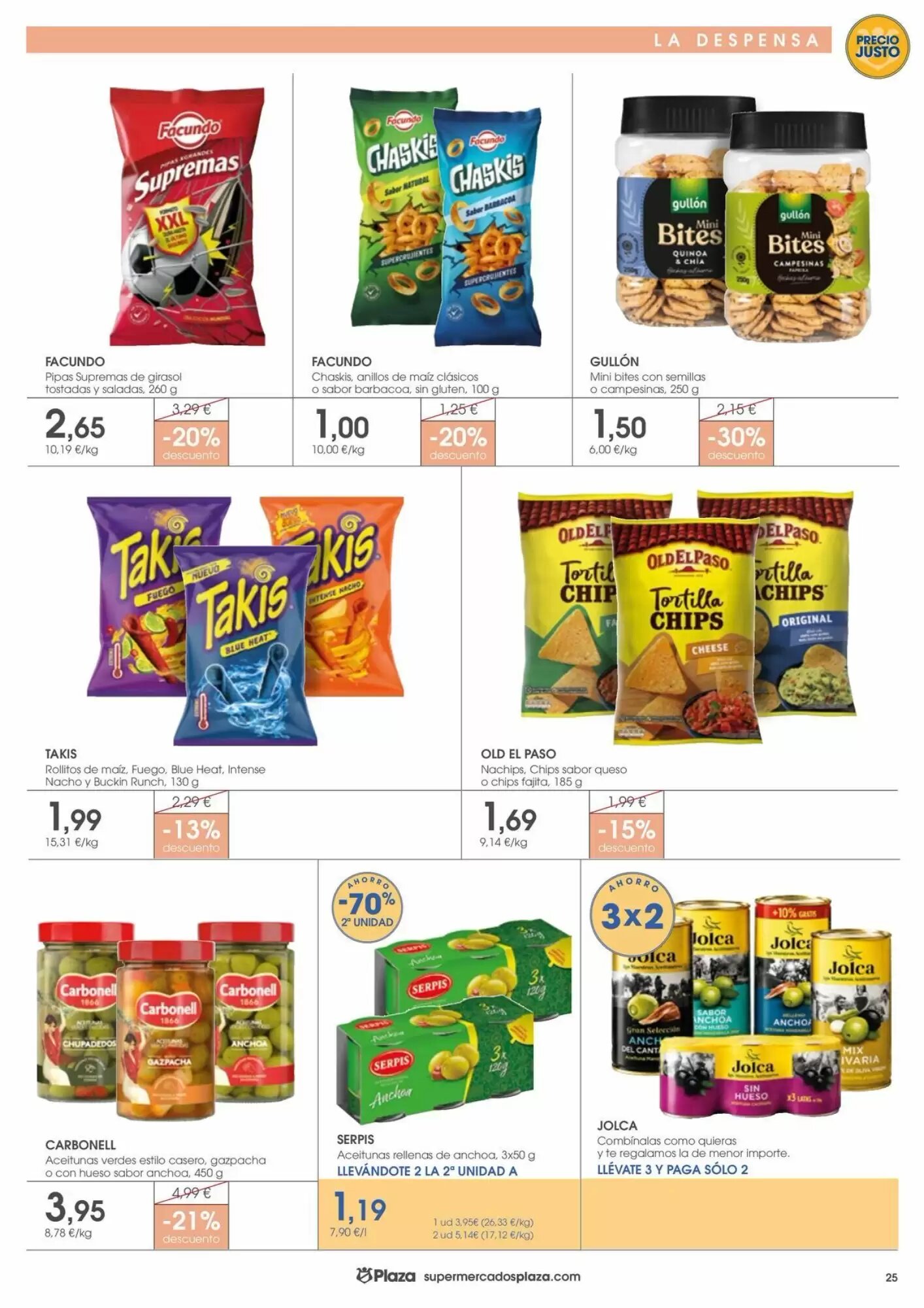 Folleto promocional de Supermercados Plaza válido desde el 01/10/2026 - Página 25.